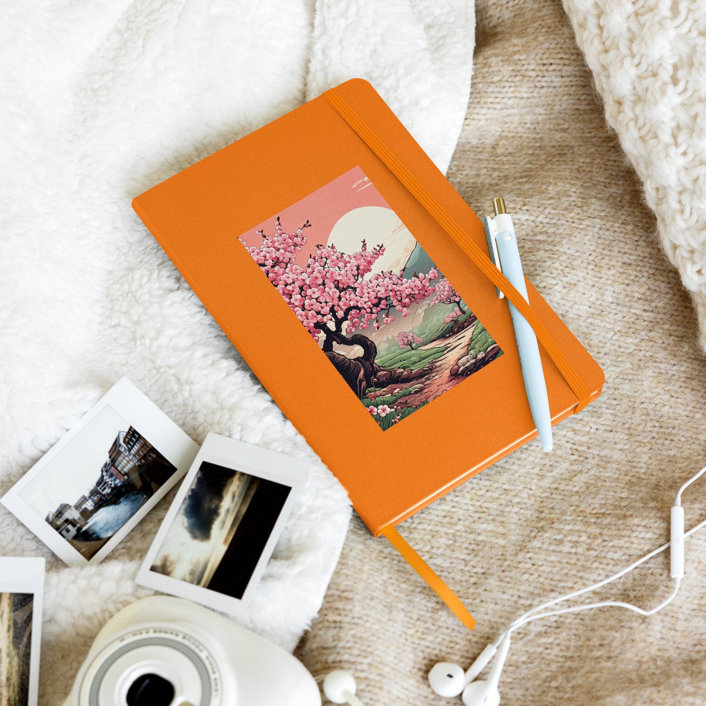 Cherry Blossom Trail Hardcover Bound Notebook - Hardcover Bound Notebooks - Discovery Co.