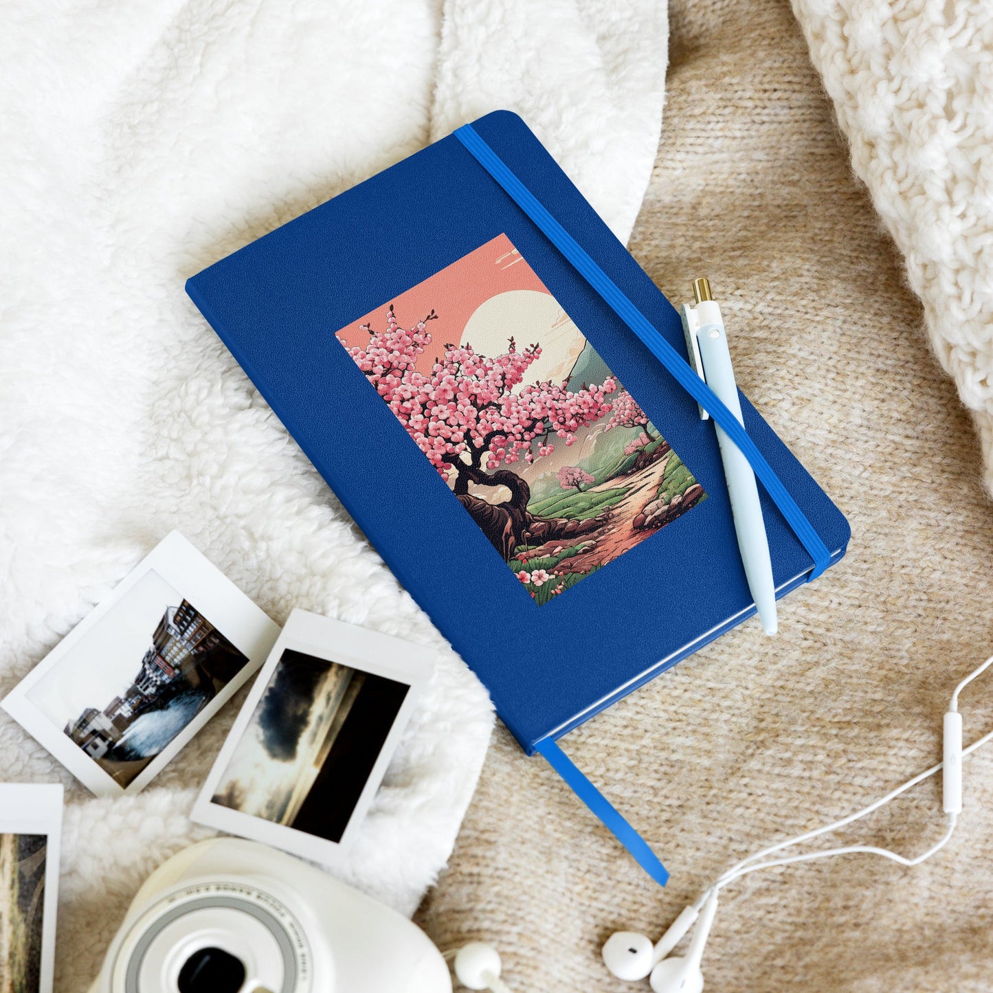 Cherry Blossom Trail Hardcover Bound Notebook - Hardcover Bound Notebooks - Discovery Co.