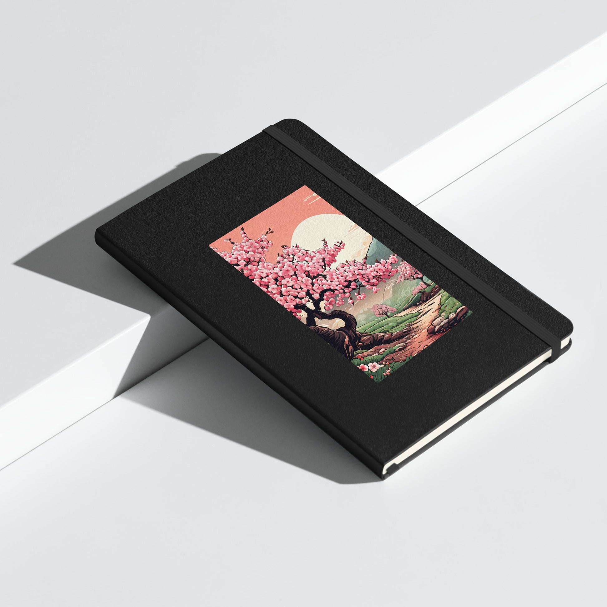 Cherry Blossom Trail Hardcover Bound Notebook - Hardcover Bound Notebooks - Discovery Co.