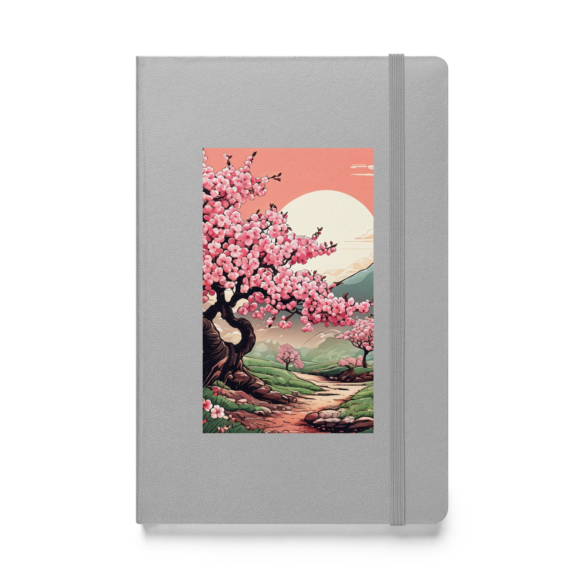 Cherry Blossom Trail Hardcover Bound Notebook - Hardcover Bound Notebooks - Discovery Co.