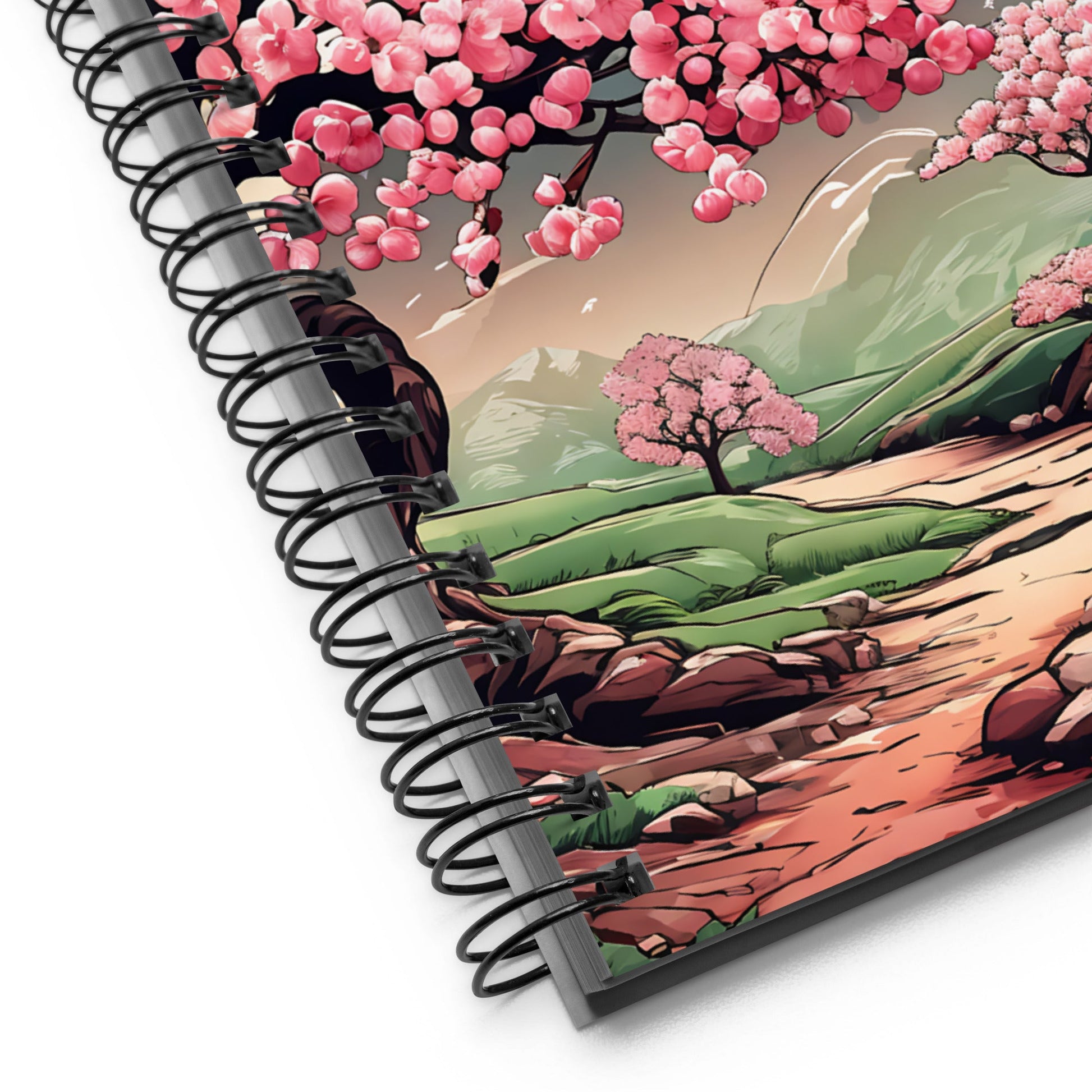 Cherry Blossom Trail Spiral notebook - Spiral Notebooks - Discovery Co.