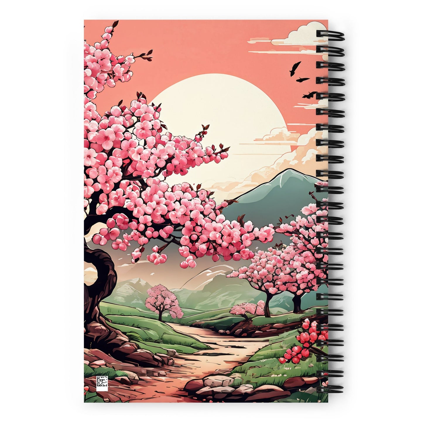 Cherry Blossom Trail Spiral notebook - Spiral Notebooks - Discovery Co.