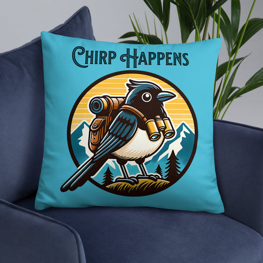 Chirp Happens Basic Pillow - Pillows - Discovery Co.