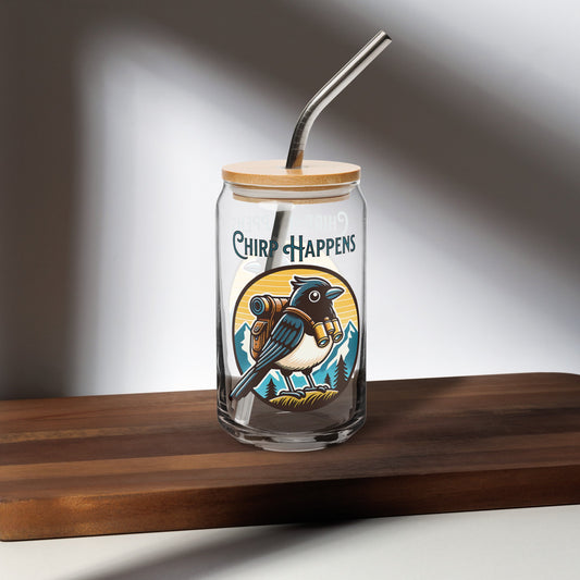 Chirp Happens Can - Shaped Glass - Can - Shaped Glass - Discovery Co.