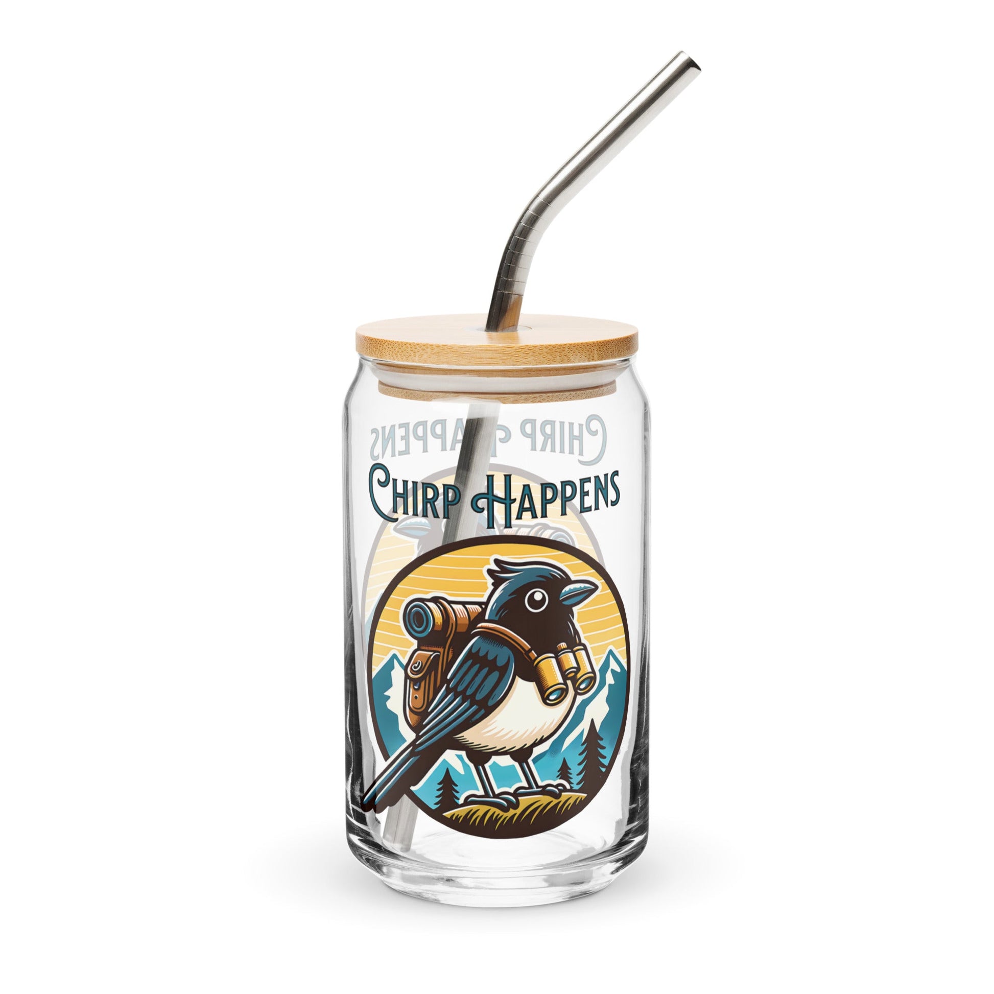 Chirp Happens Can - Shaped Glass - Can - Shaped Glass - Discovery Co.