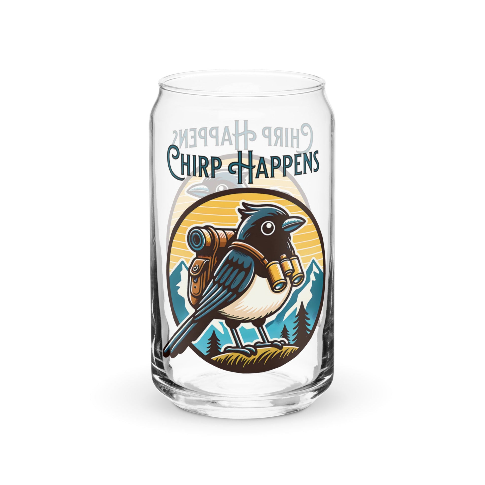 Chirp Happens Can - Shaped Glass - Can - Shaped Glass - Discovery Co.