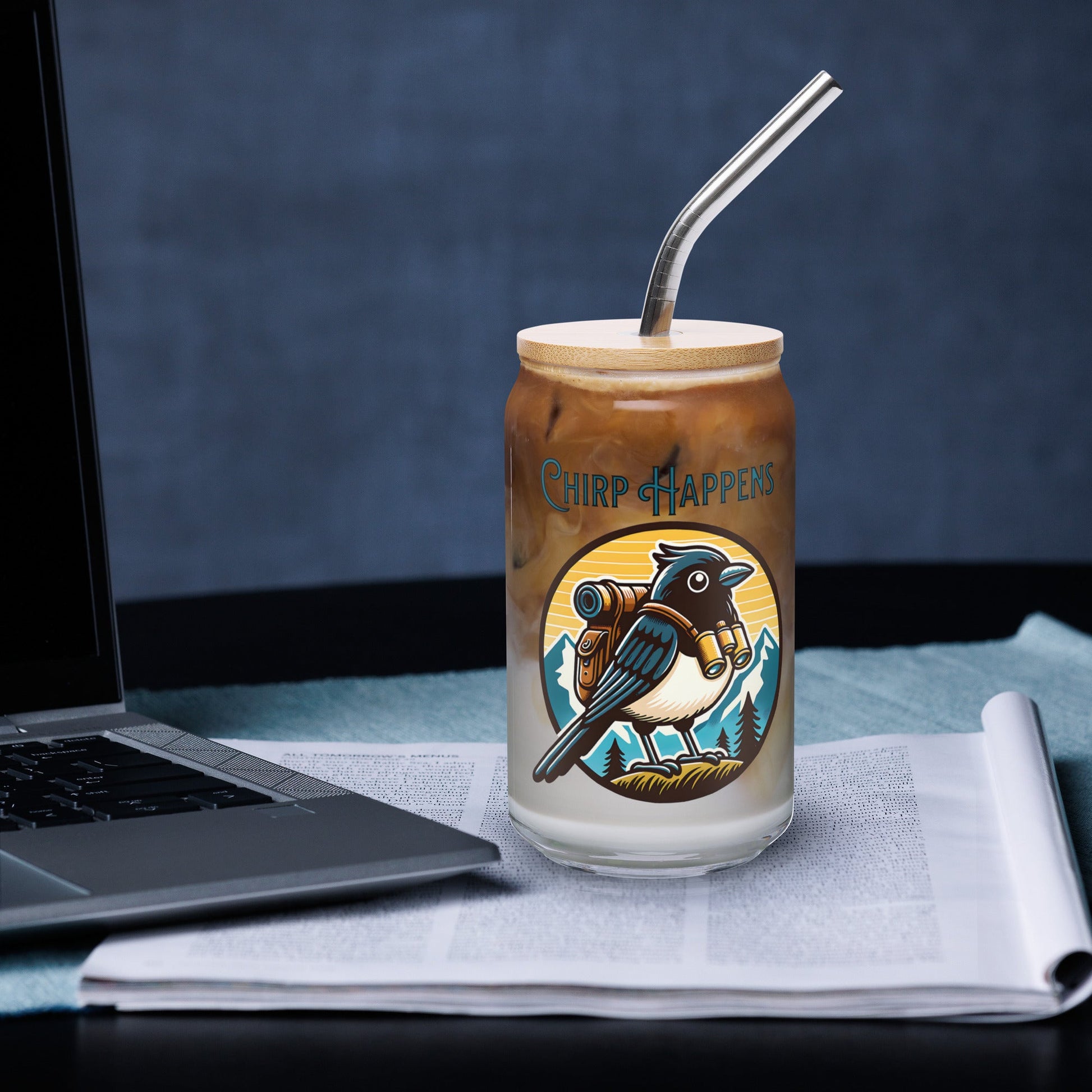 Chirp Happens Can - Shaped Glass - Can - Shaped Glass - Discovery Co.