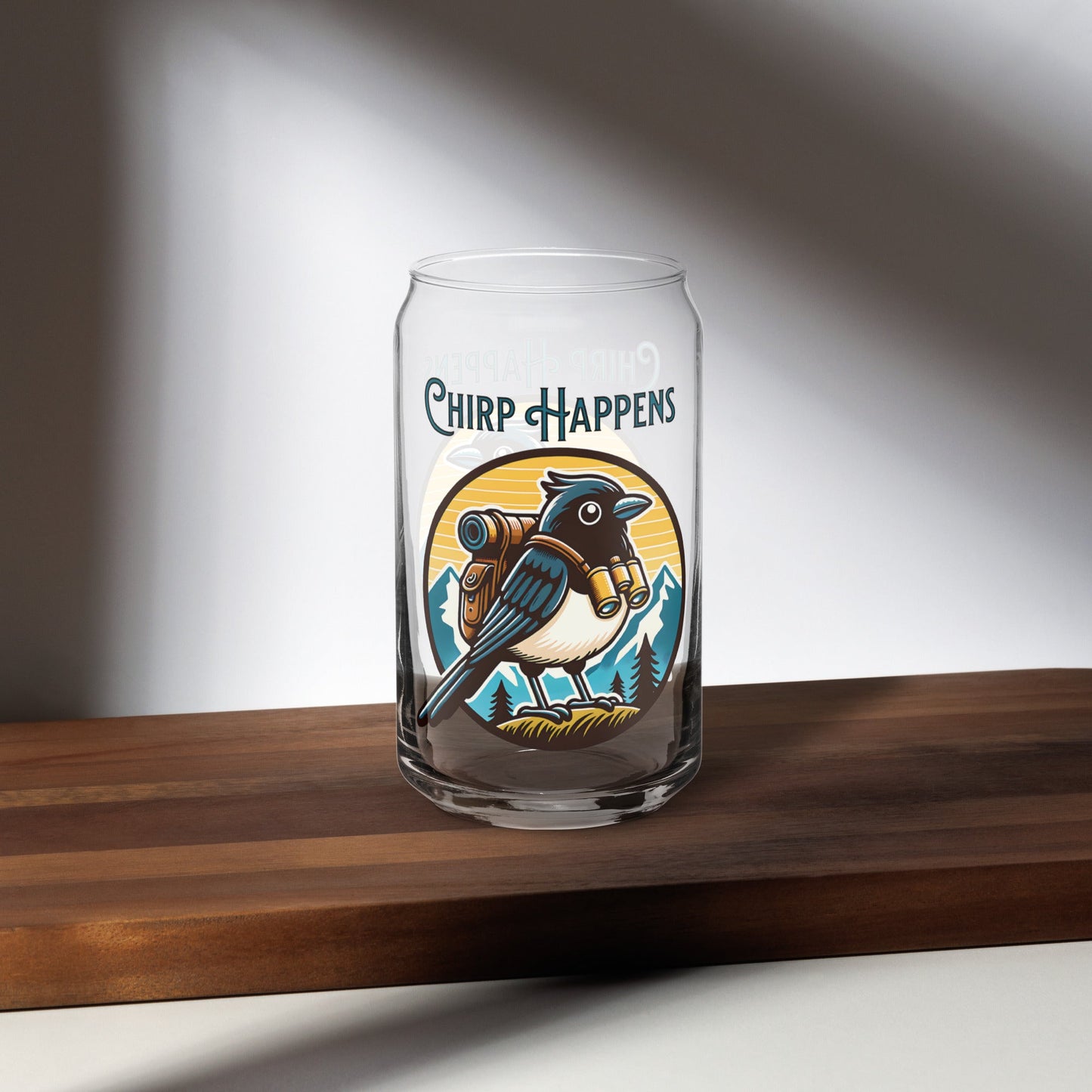Chirp Happens Can - Shaped Glass - Can - Shaped Glass - Discovery Co.