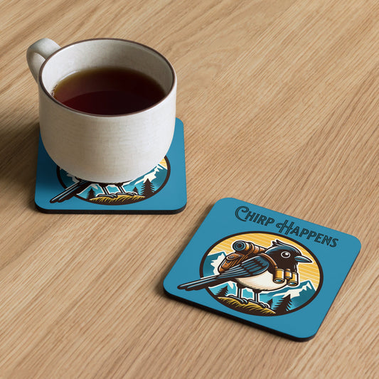 Chirp Happens Cork - Back Coaster - Coasters - Discovery Co.
