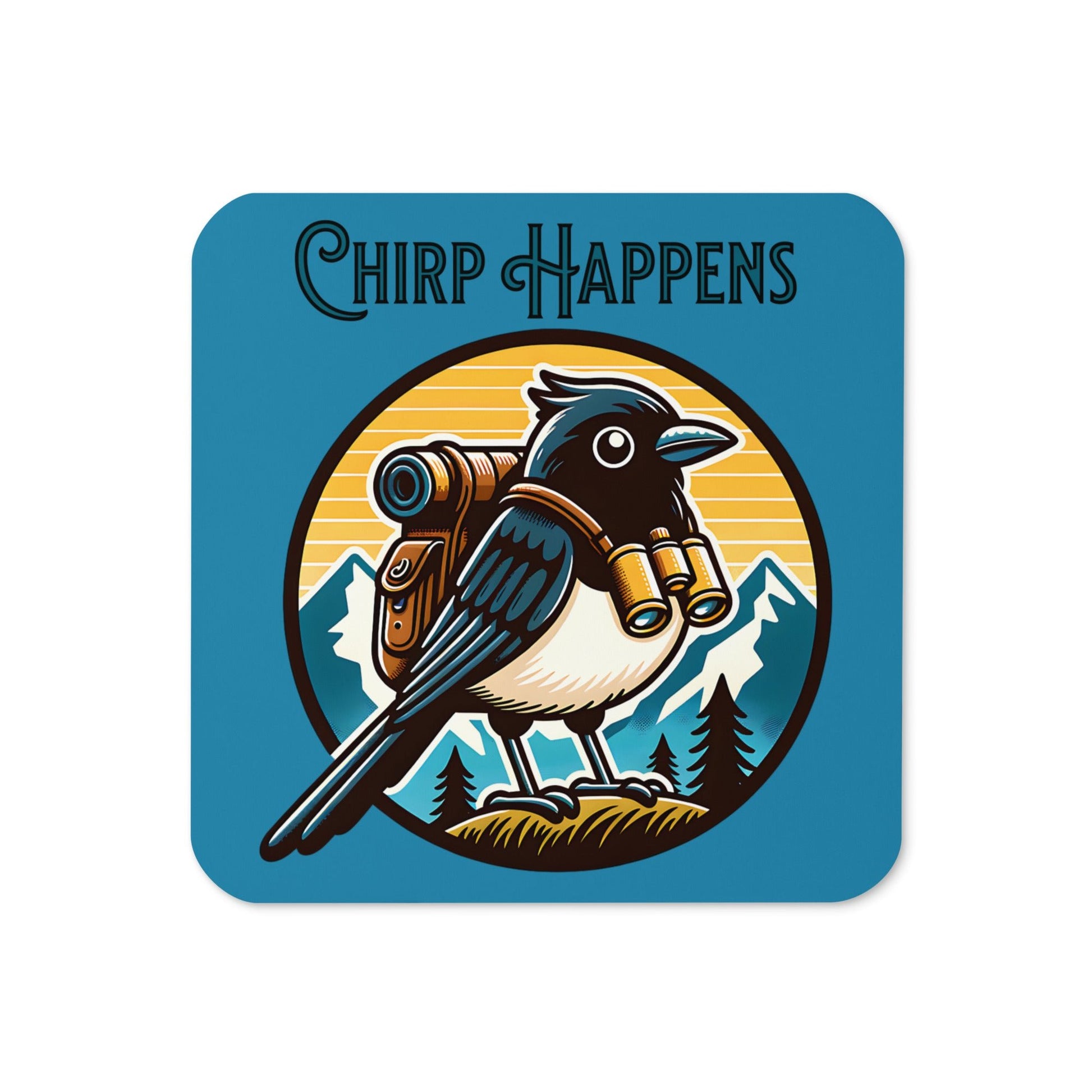Chirp Happens Cork - Back Coaster - Coasters - Discovery Co.