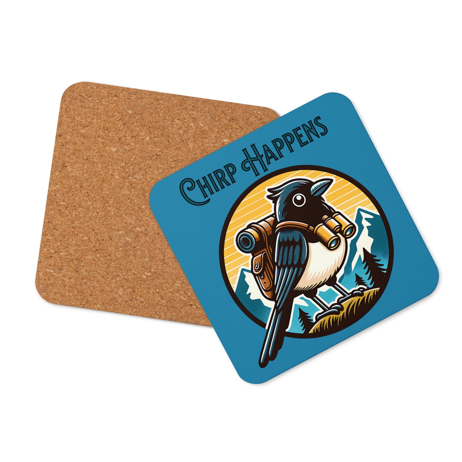 Chirp Happens Cork - Back Coaster - Coasters - Discovery Co.