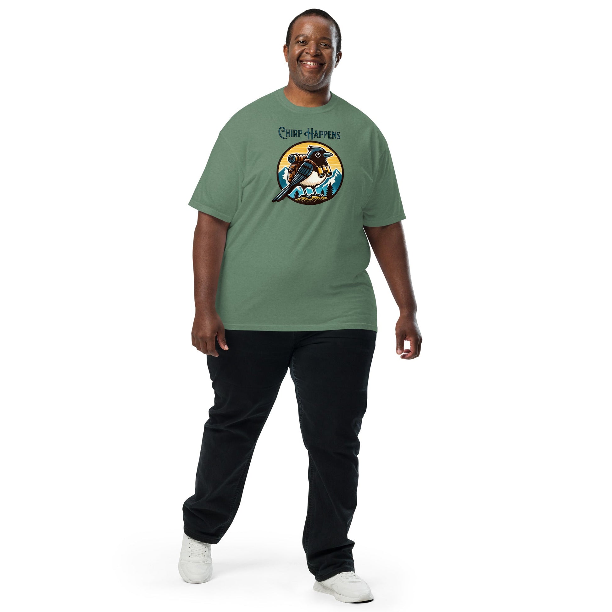 Chirp Happens Men's (Unisex) Premium Tee - Men's Shirts - Discovery Co.
