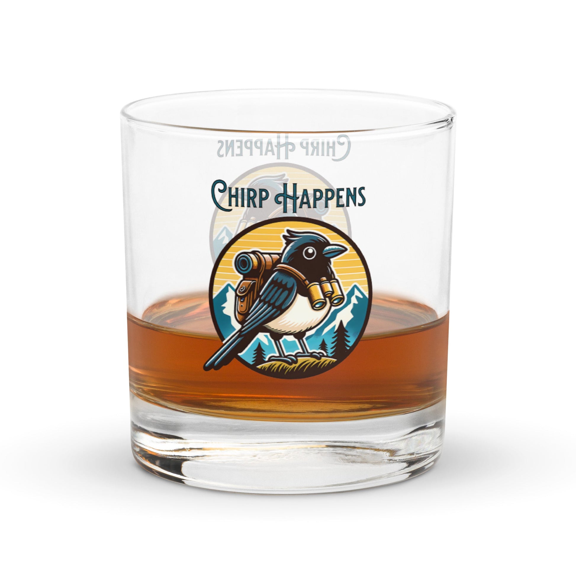 Chirp Happens Rocks Glass - Rocks Glass - Discovery Co.