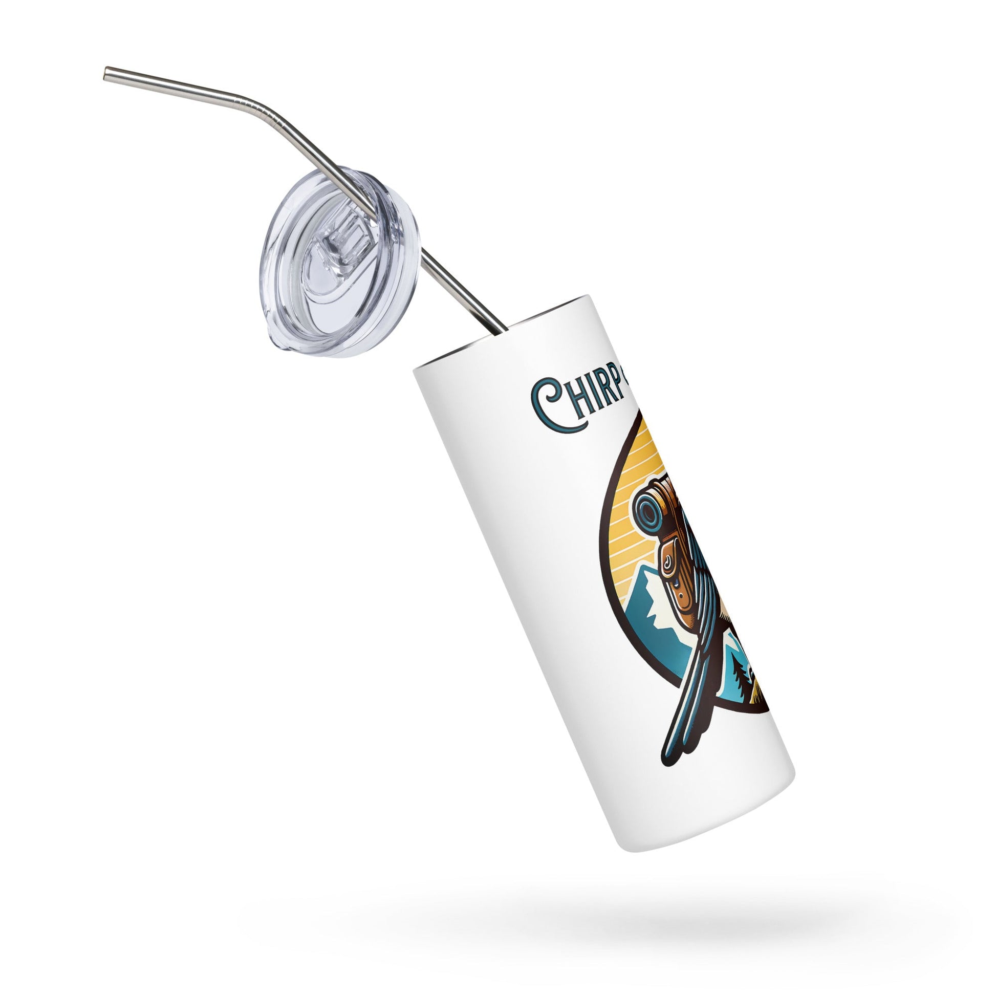 Chirp Happens Stainless Steel Tumbler - Steel Tumbler - Discovery Co.