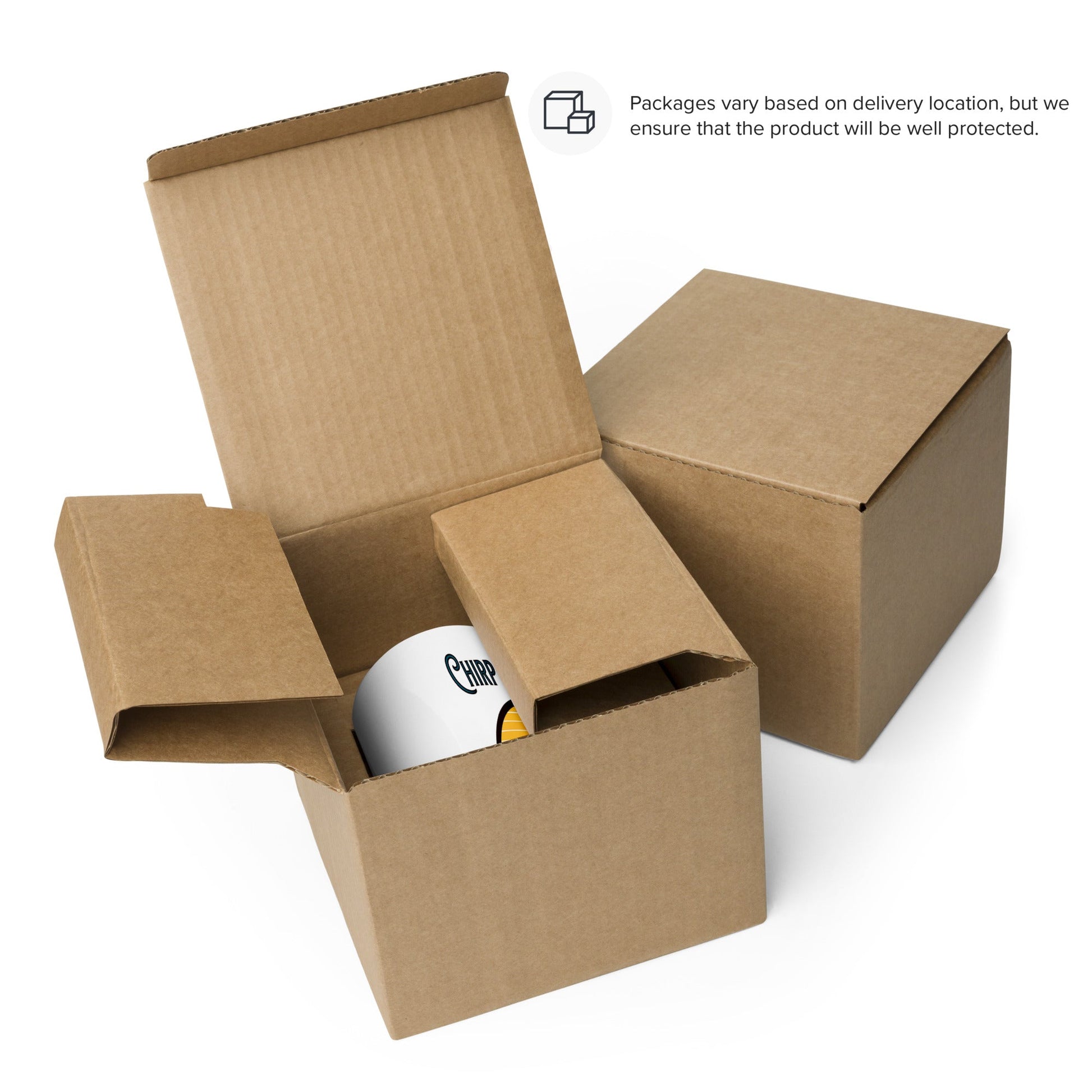 Chirp Happens White Glossy Mug - Mugs - Discovery Co.
