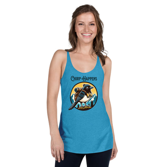 Chirp Happens Women's Racerback Tank - Women's Shirts - Discovery Co.