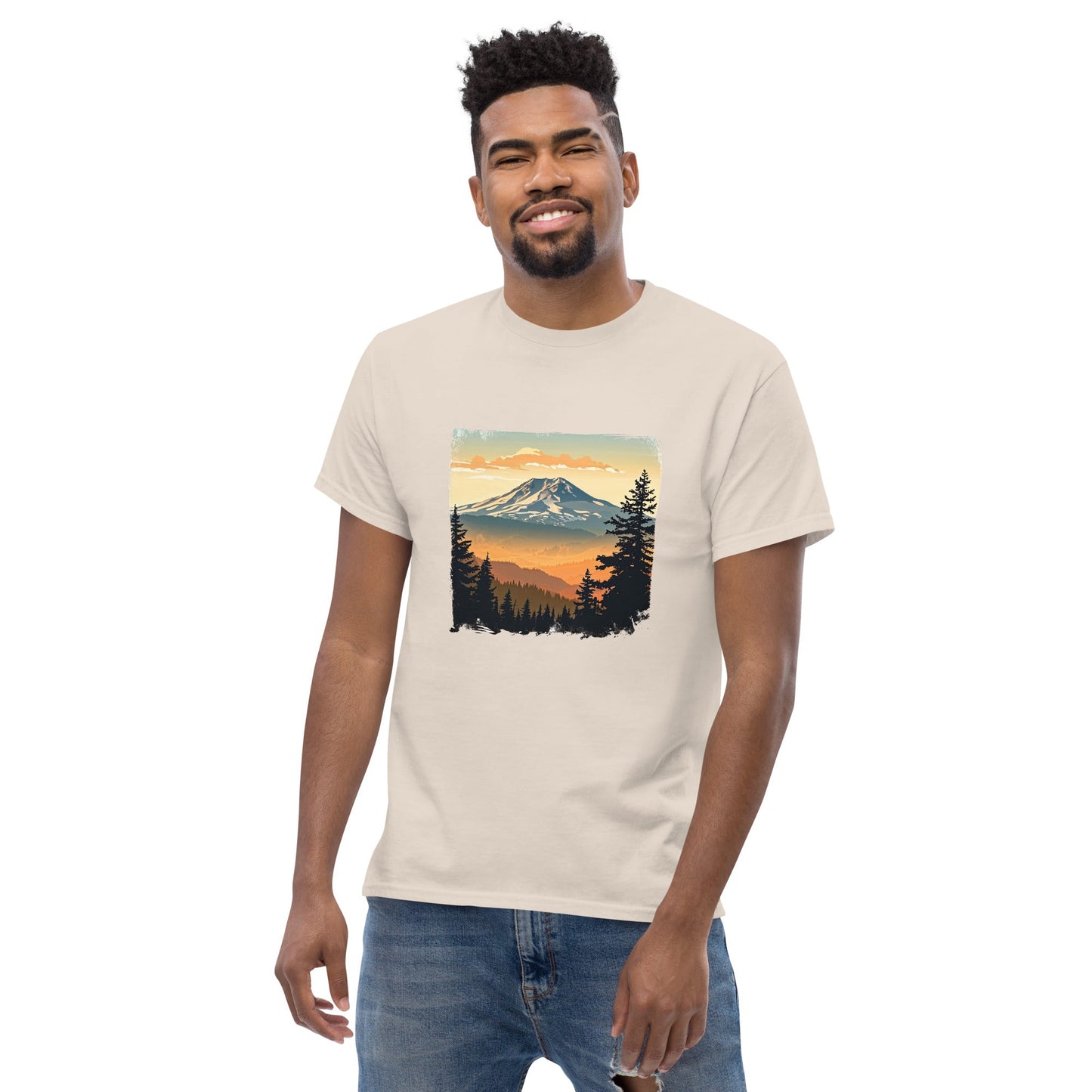 Clouds Over Mountains Men's Classic Tee - Men's Shirts - Discovery Co.