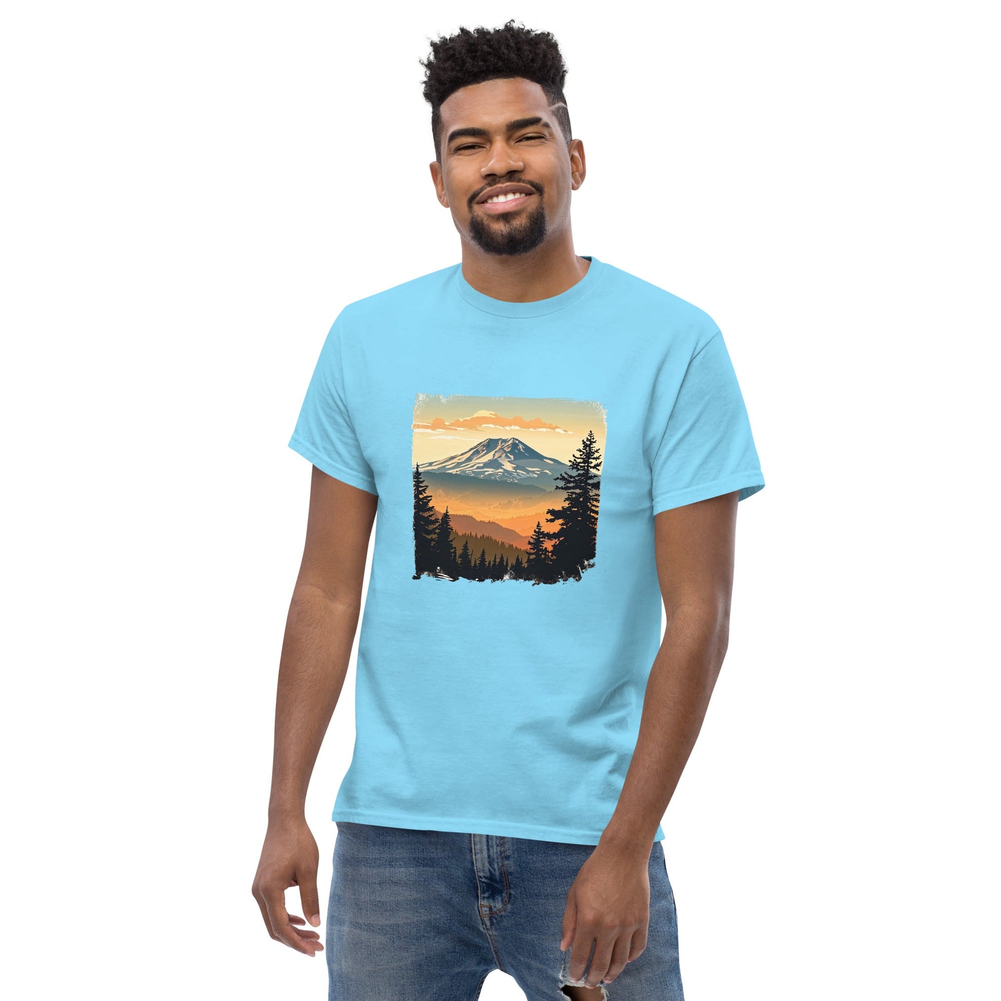 Clouds Over Mountains Men's Classic Tee - Men's Shirts - Discovery Co.