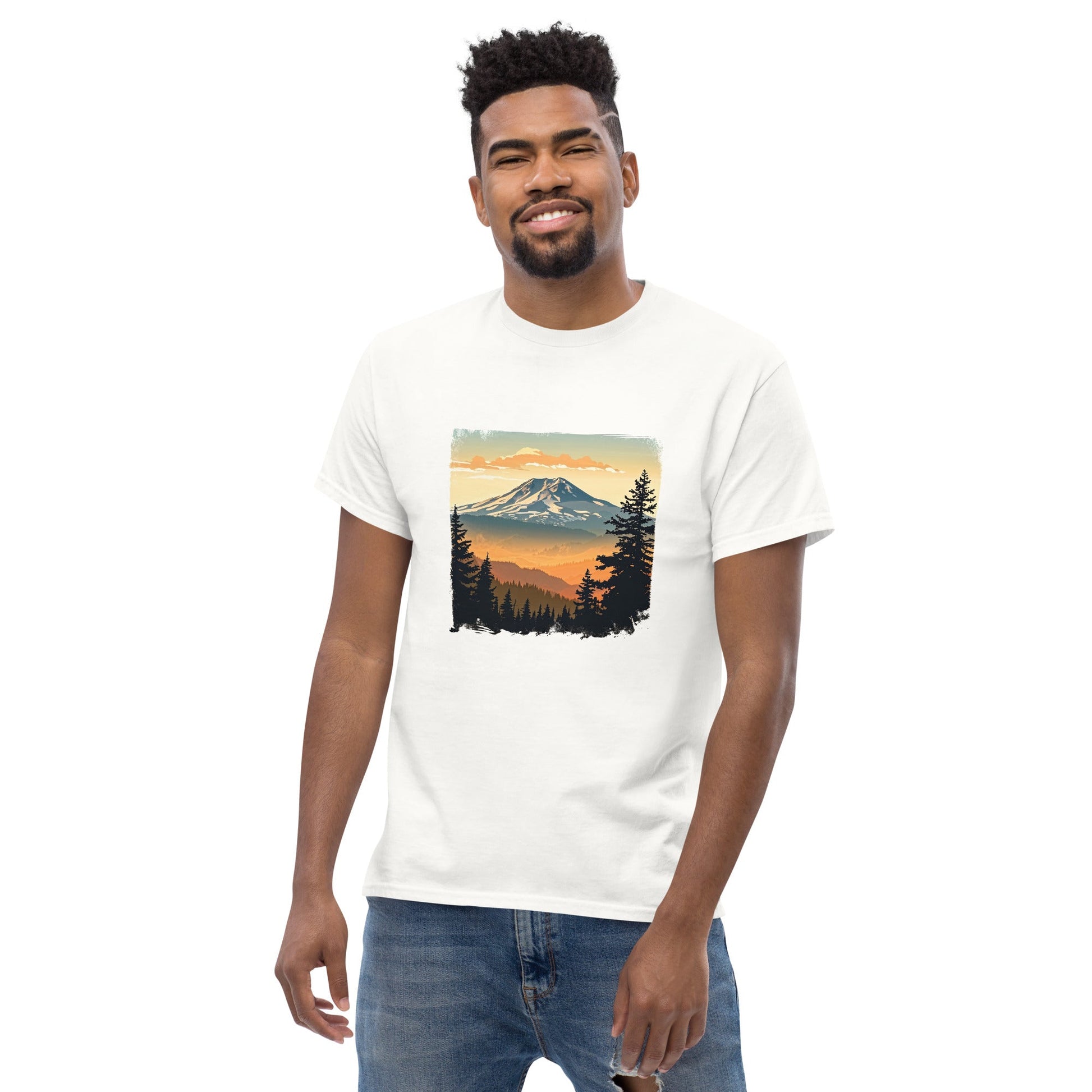 Clouds Over Mountains Men's Classic Tee - Men's Shirts - Discovery Co.