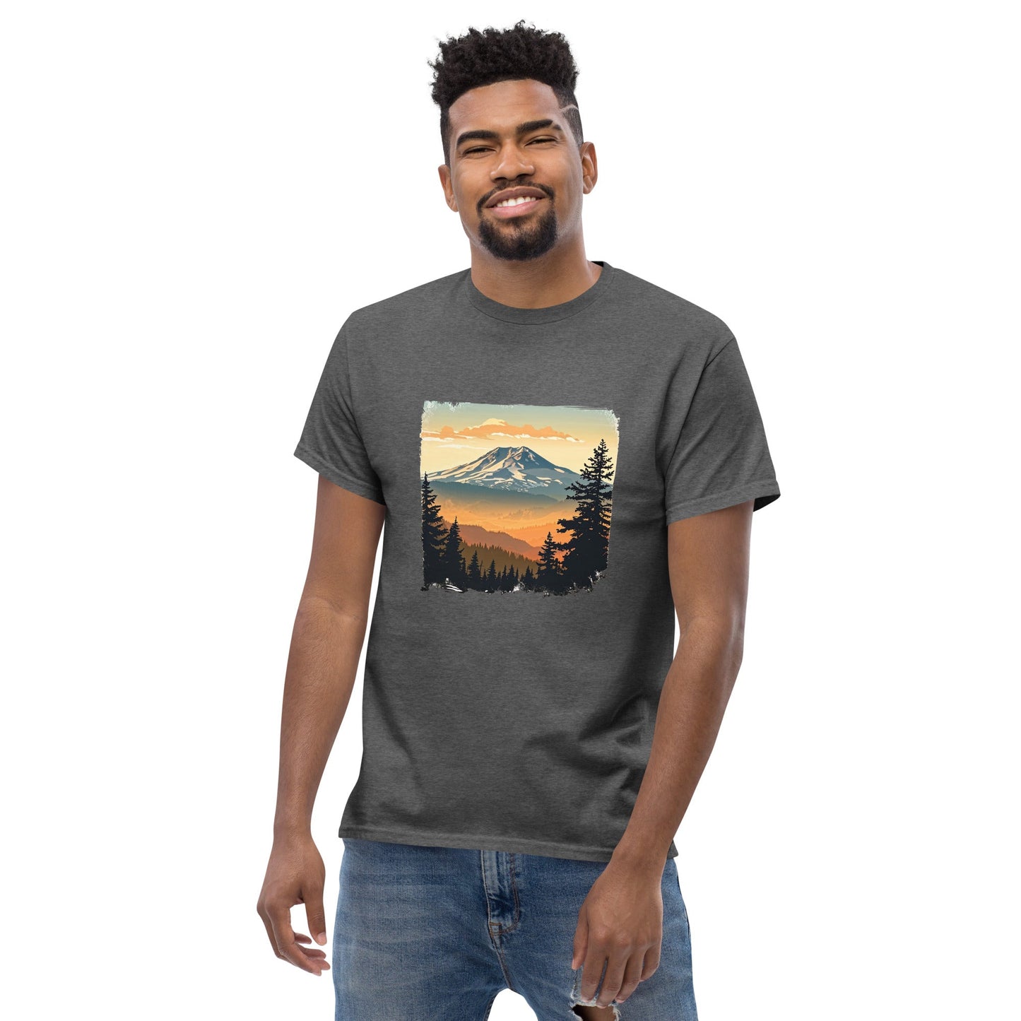 Clouds Over Mountains Men's Classic Tee - Men's Shirts - Discovery Co.