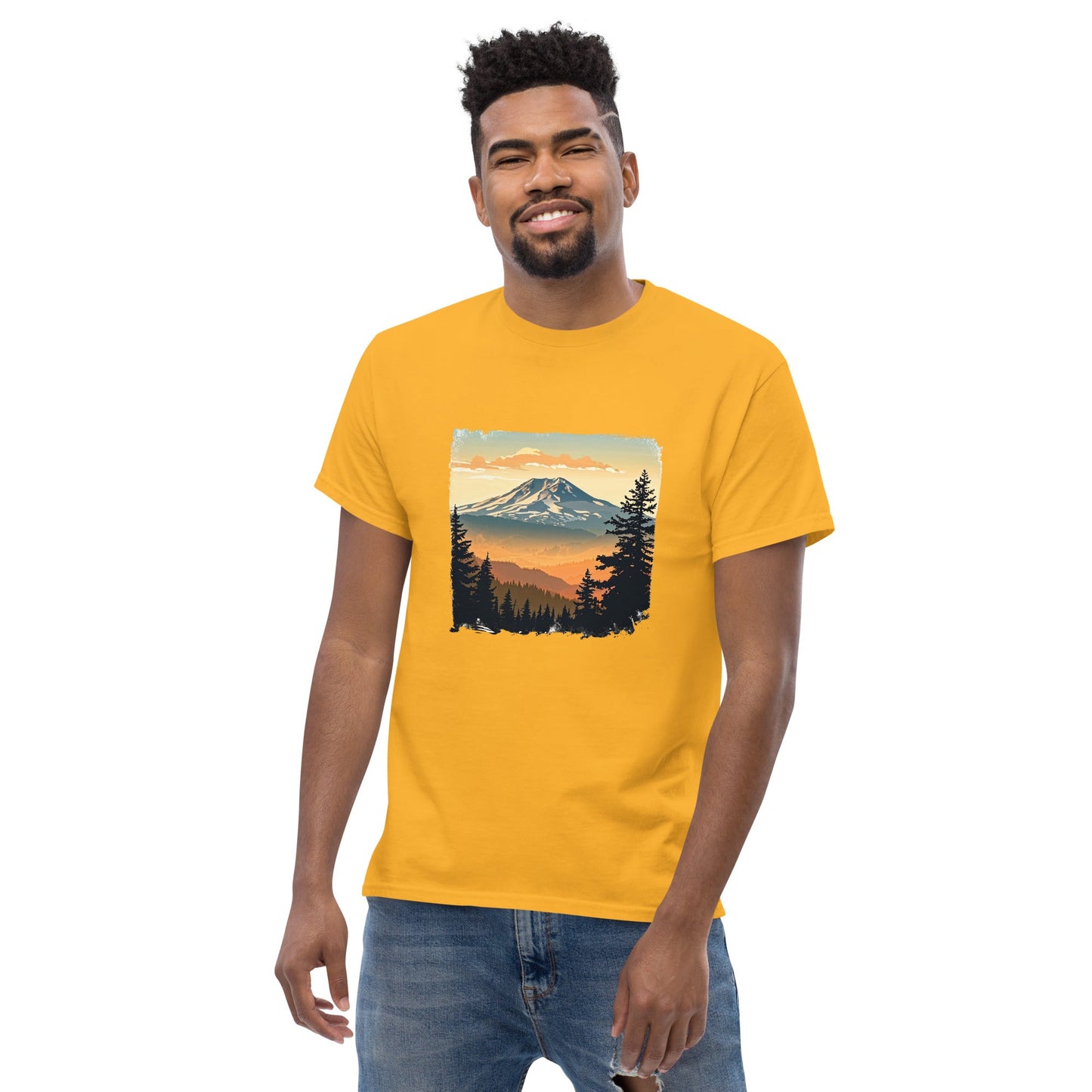 Clouds Over Mountains Men's Classic Tee - Men's Shirts - Discovery Co.