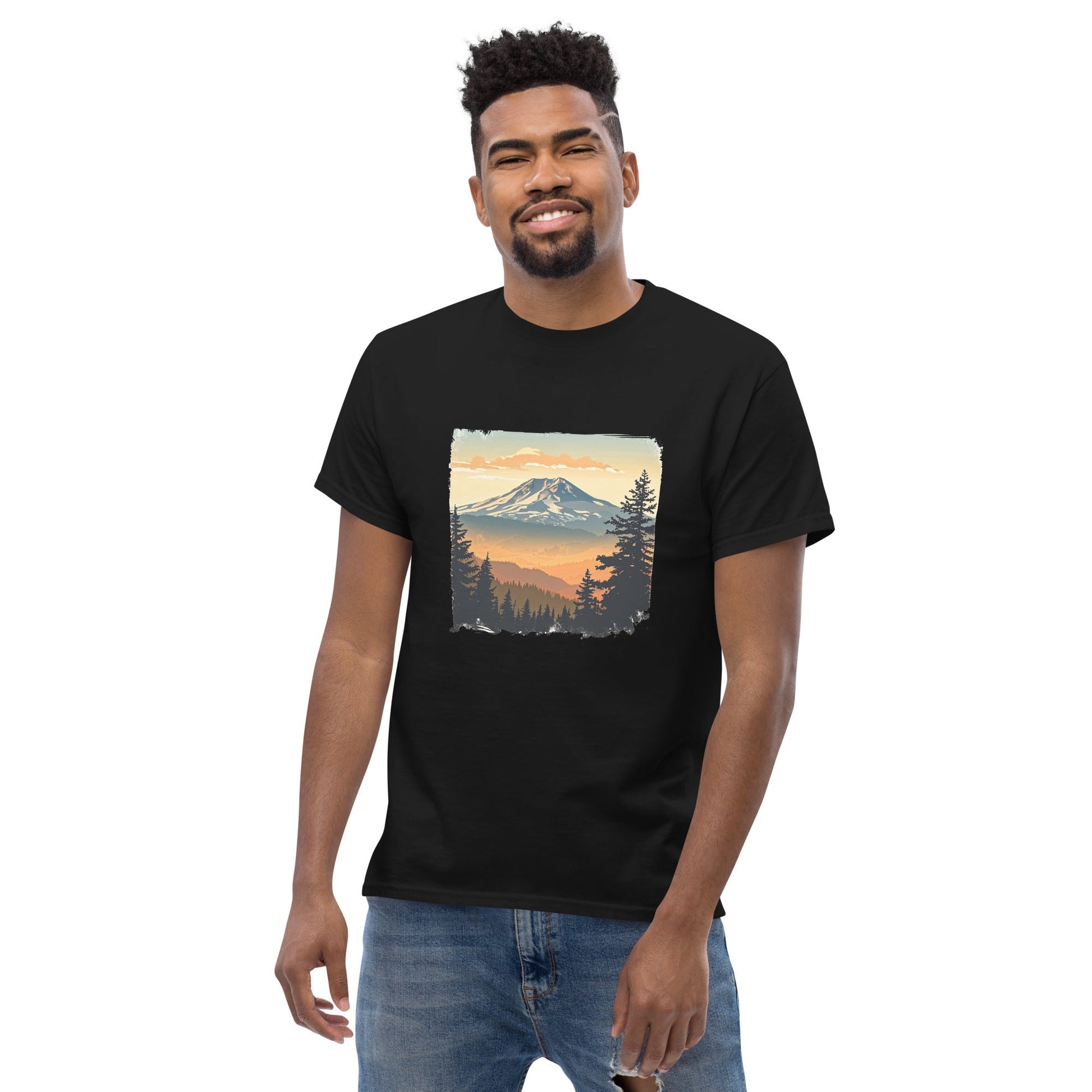 Clouds Over Mountains Men's Classic Tee - Men's Shirts - Discovery Co.