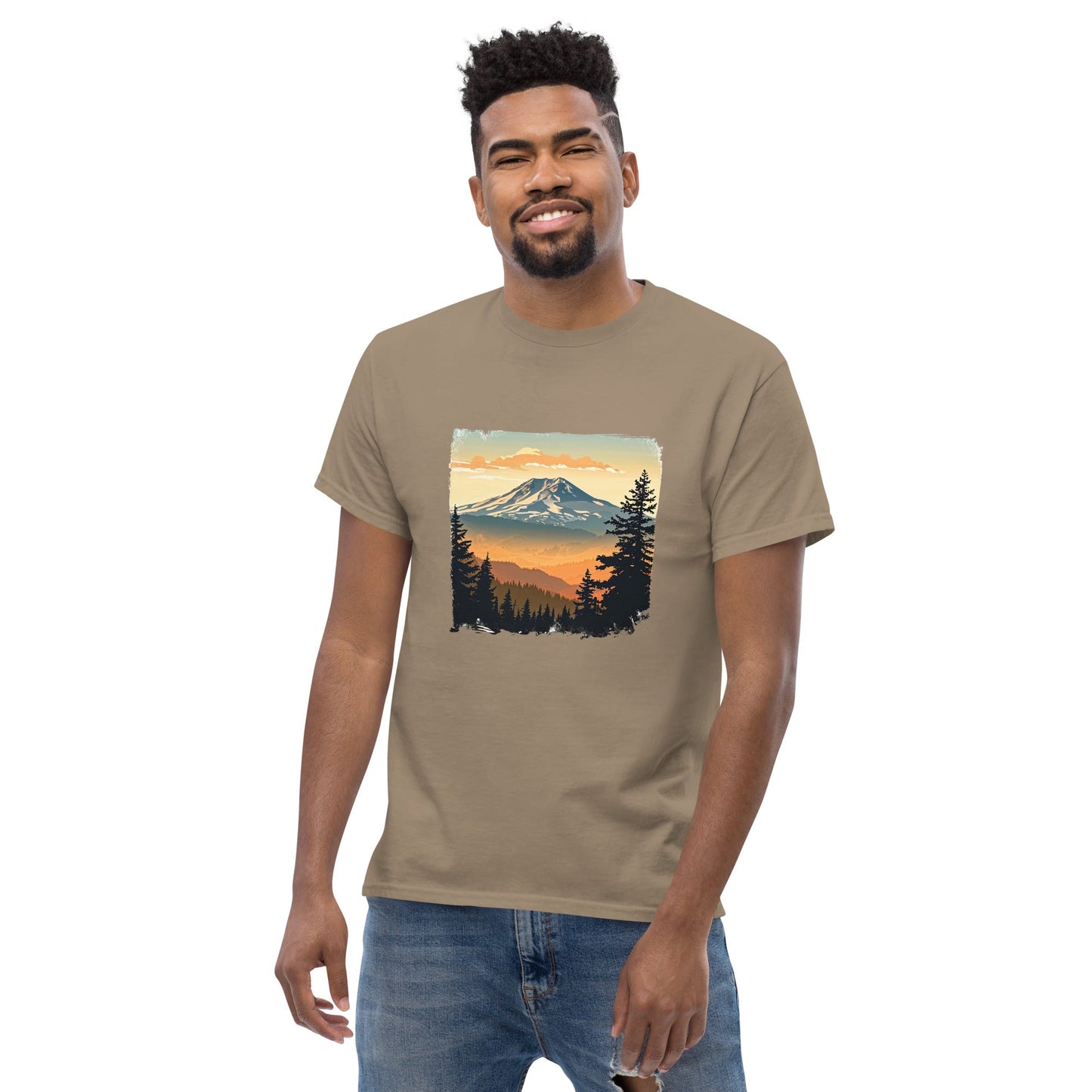 Clouds Over Mountains Men's Classic Tee - Men's Shirts - Discovery Co.