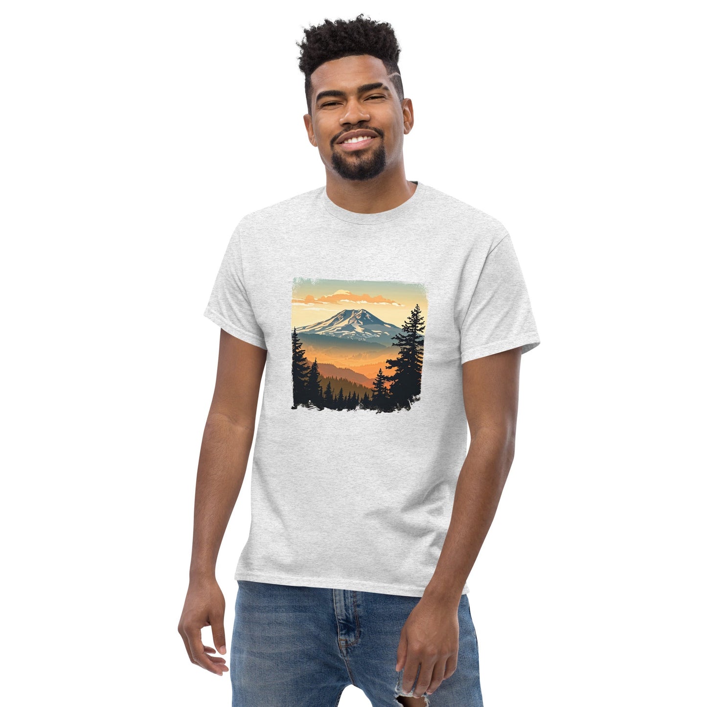 Clouds Over Mountains Men's Classic Tee - Men's Shirts - Discovery Co.