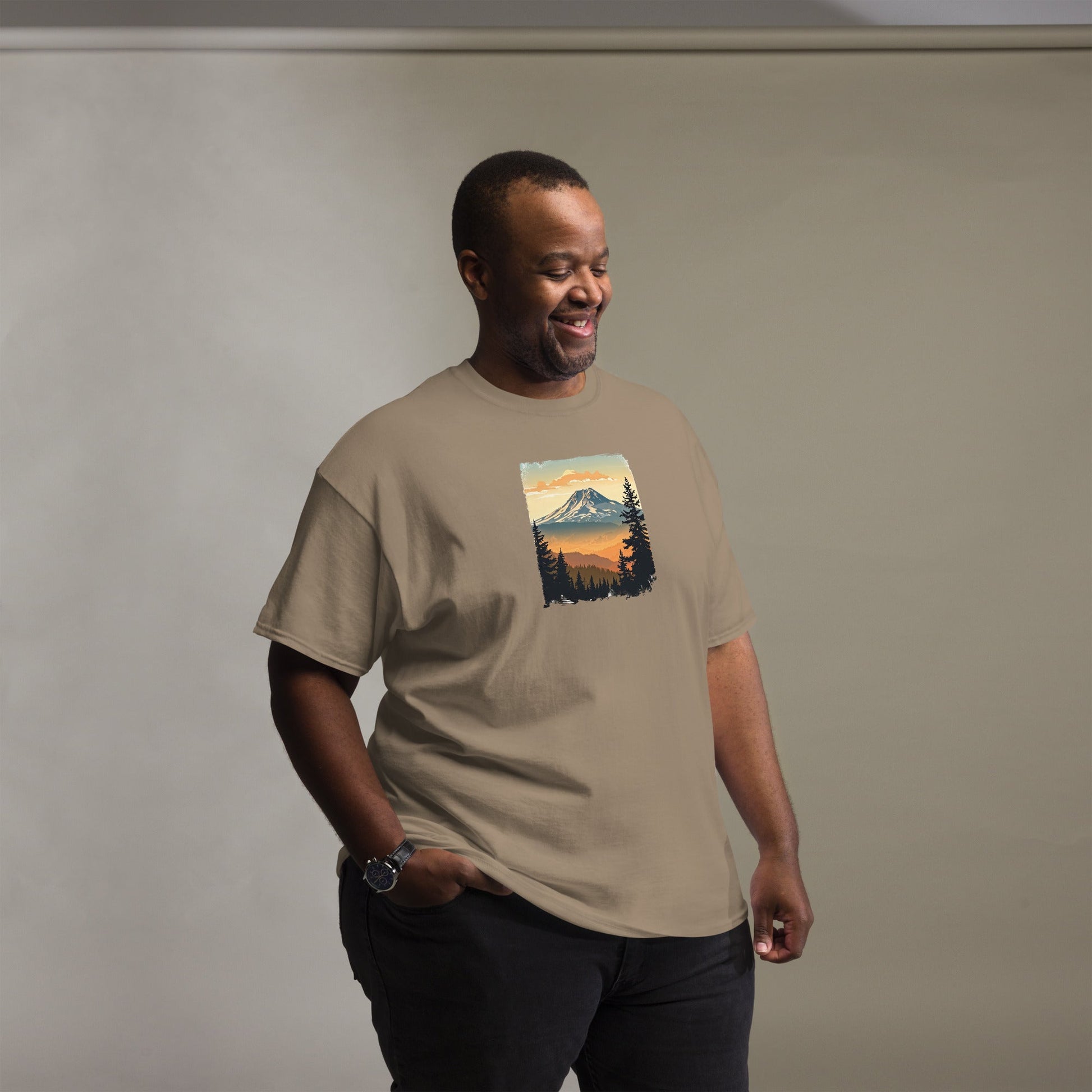 Clouds Over Mountains Men's (Unisex) classic tee - Men's Shirts - Discovery Co.
