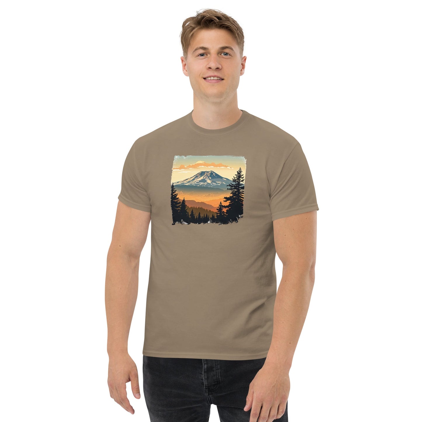 Clouds Over Mountains Men's (Unisex) classic tee - Men's Shirts - Discovery Co.