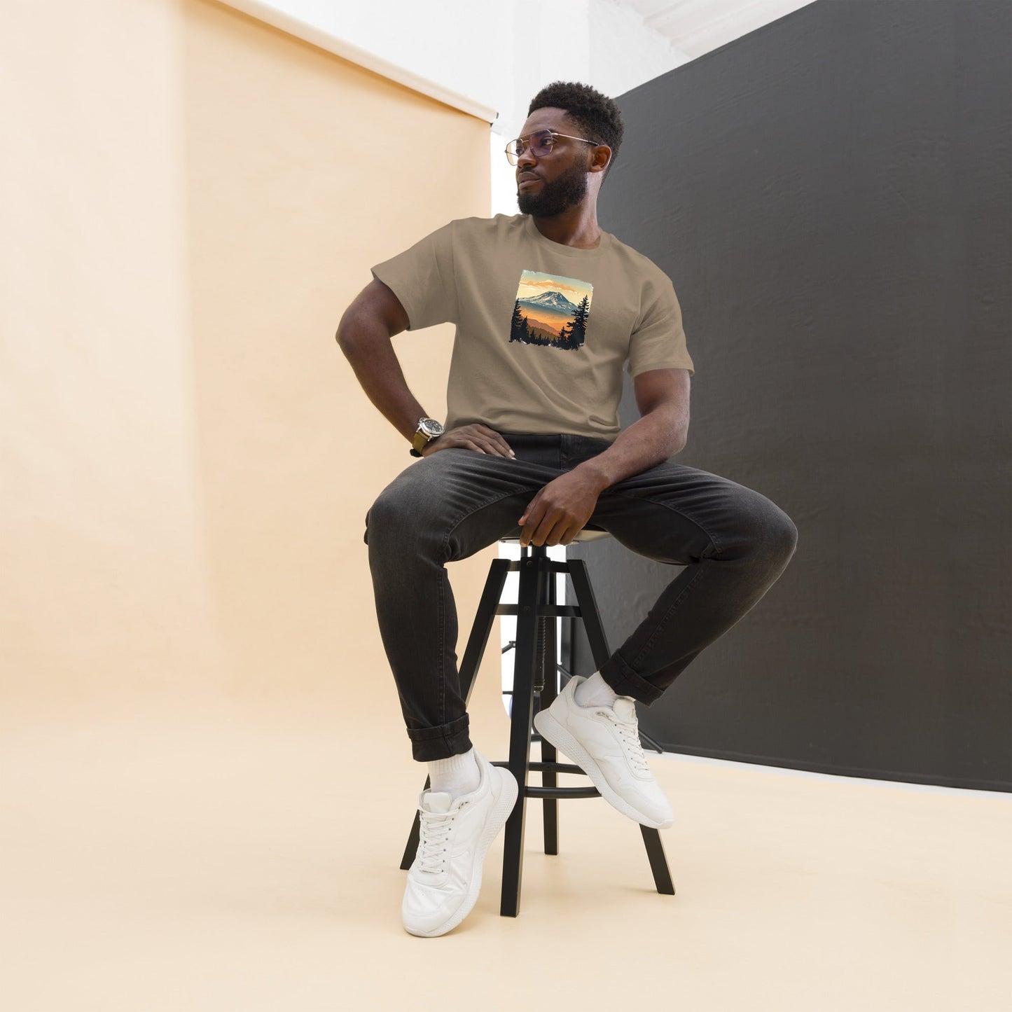 Clouds Over Mountains Men's (Unisex) classic tee - Men's Shirts - Discovery Co.