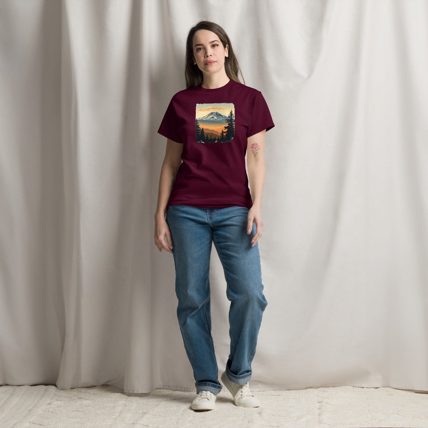 Clouds Over Mountains Women's (Unisex) Classic Tee - Women's Shirts - Discovery Co.