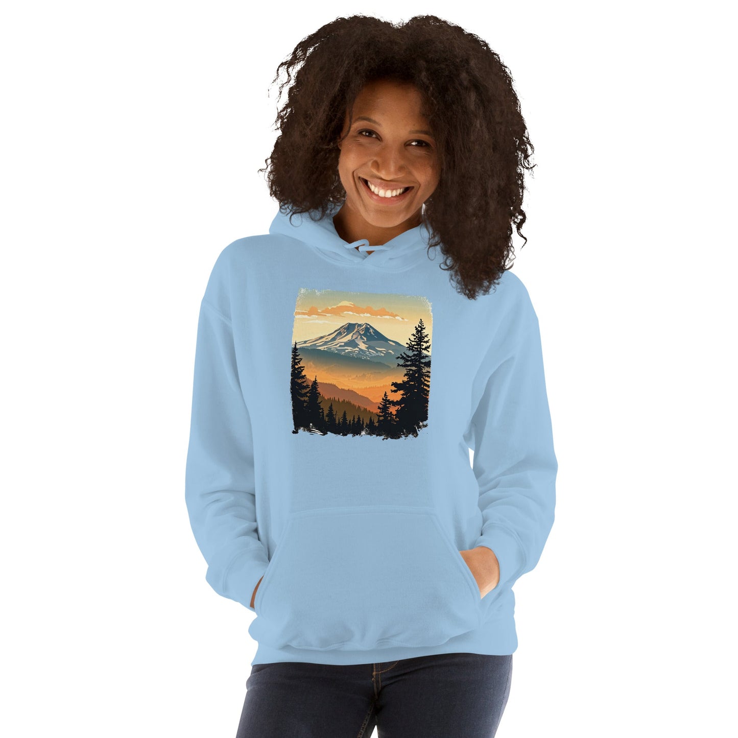 Clouds Over Mountains Women's (Unisex) Hoodie - Hoodies - Discovery Co.
