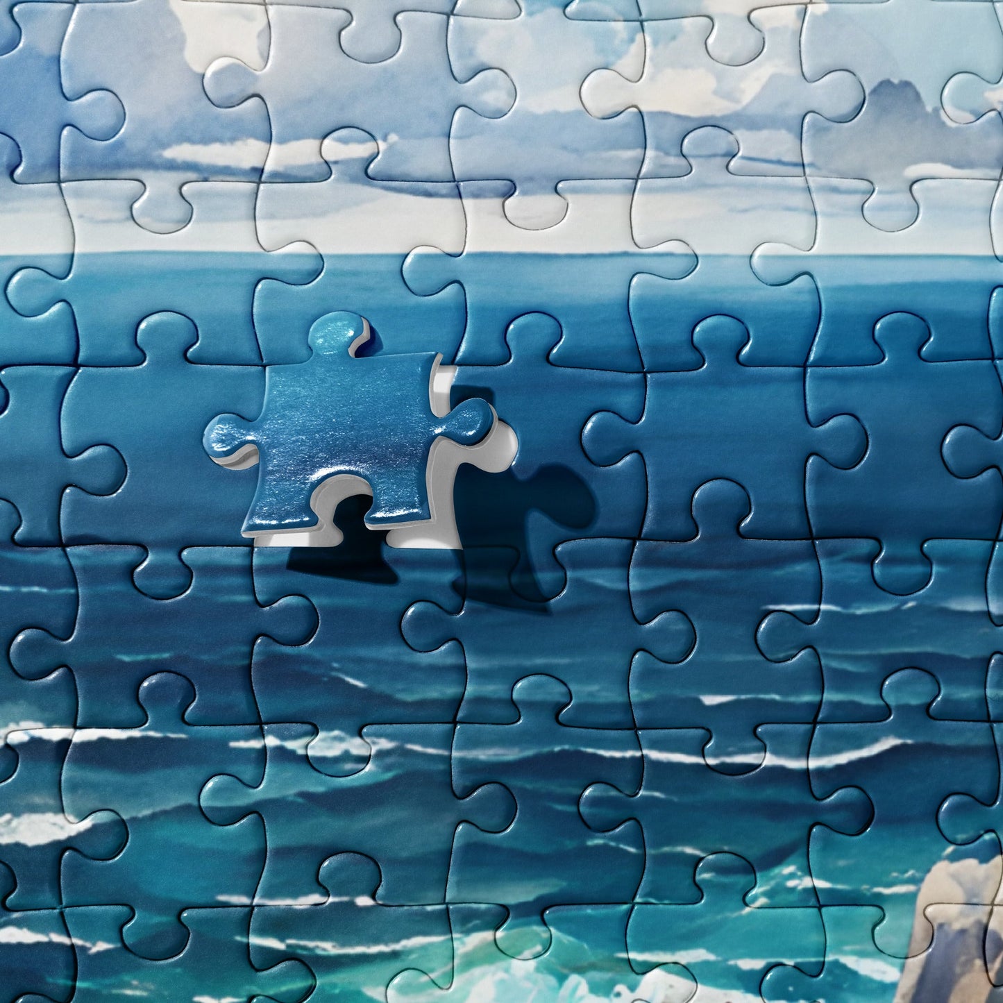 Coastal Cove Watercolor Jigsaw Puzzle - Puzzle - Discovery Co.