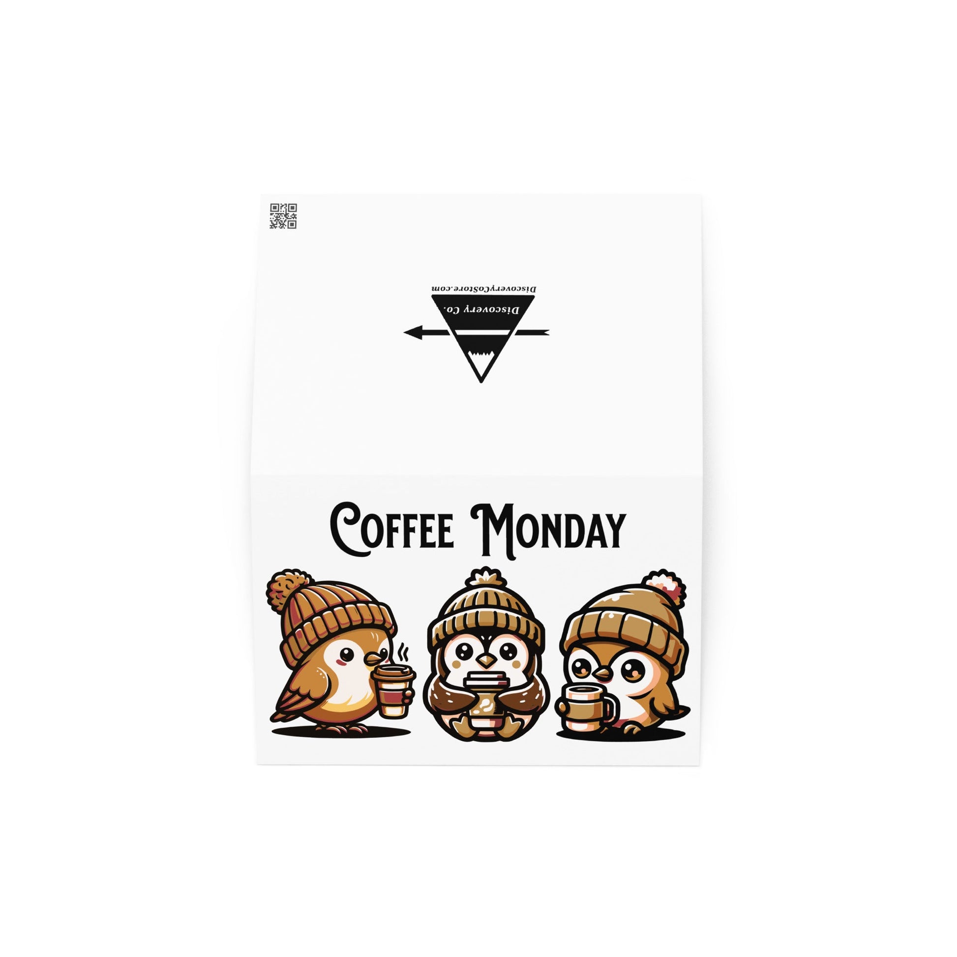 Coffee Monday (Brown) Greeting Card - Greeting Card - Discovery Co.