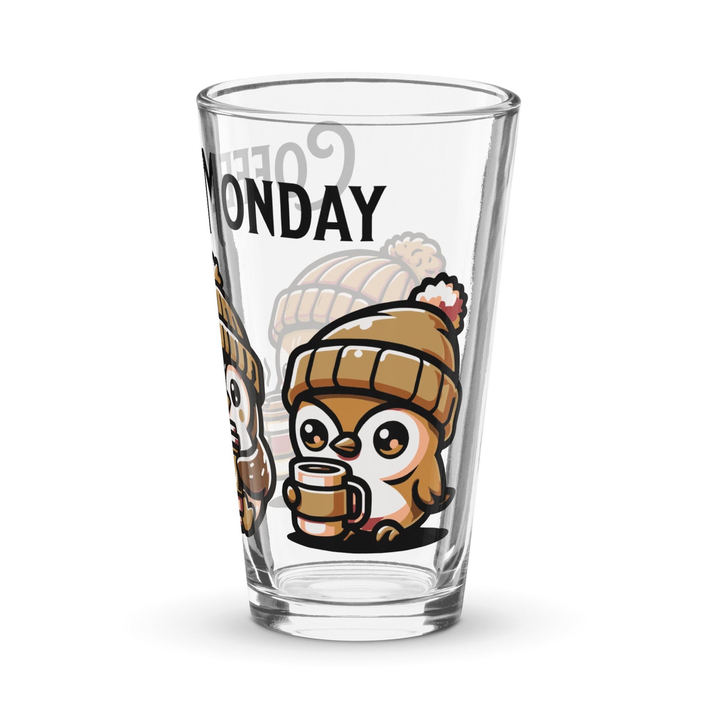 Coffee Monday (Brown) Pint Glass - Beer Glass - Discovery Co.