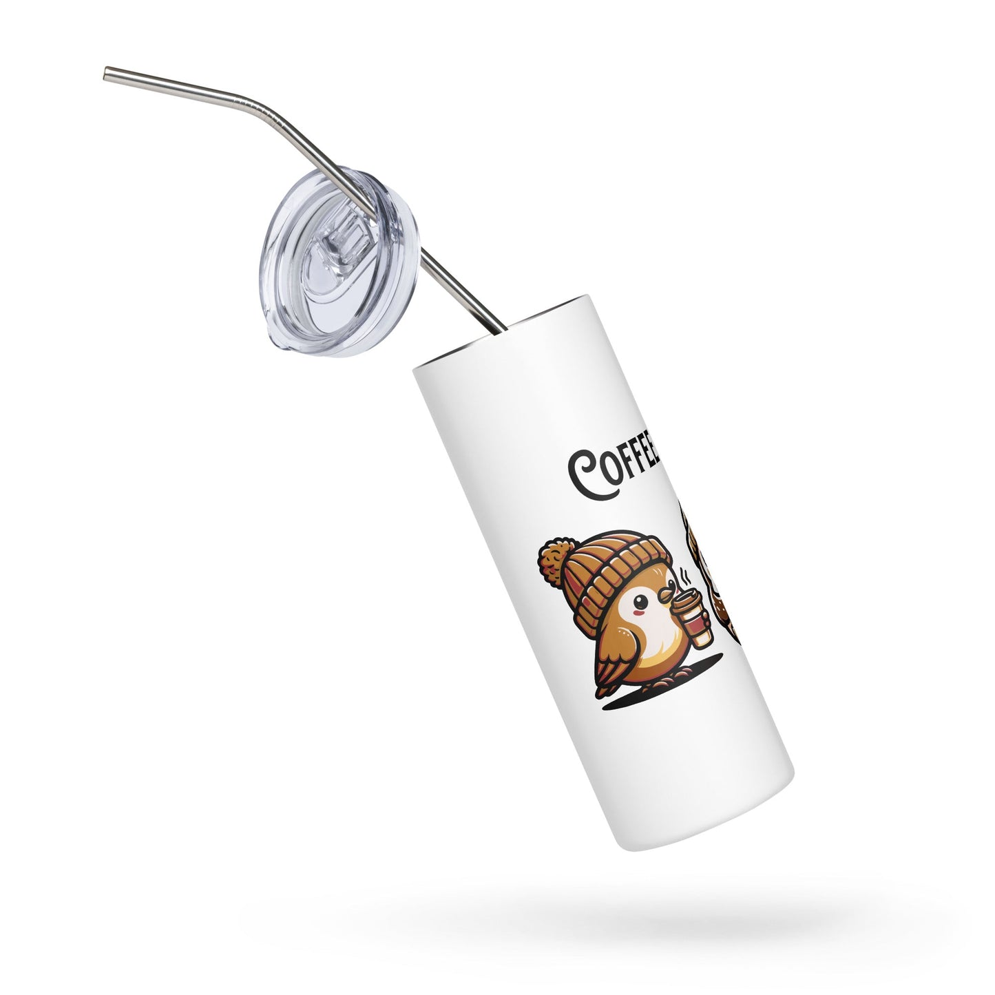Coffee Monday (Brown) Stainless Steel Tumbler - Steel Tumbler - Discovery Co.