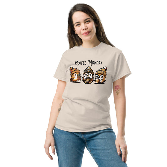 Coffee Monday (Brown) Women's (Unisex) Classic Tee - Women's Shirts - Discovery Co.