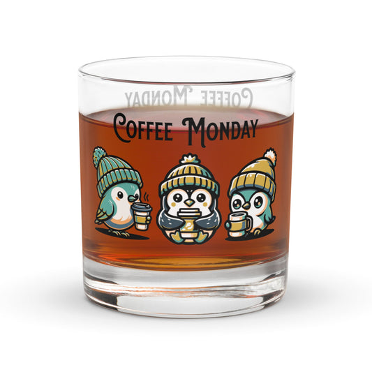 Coffee Monday (Green) Rocks Glass - Rocks Glass - Discovery Co.