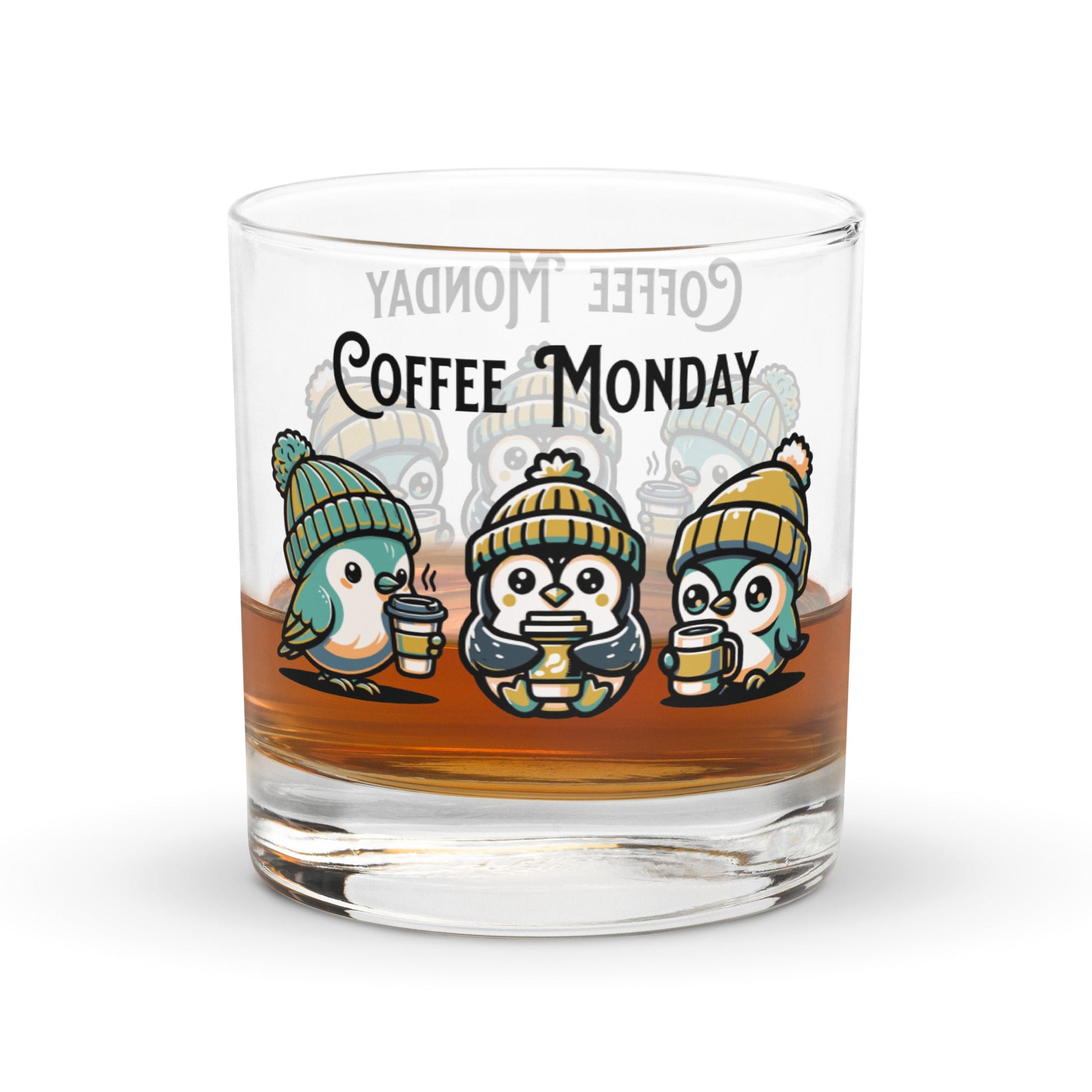 Coffee Monday (Green) Rocks Glass - Rocks Glass - Discovery Co.