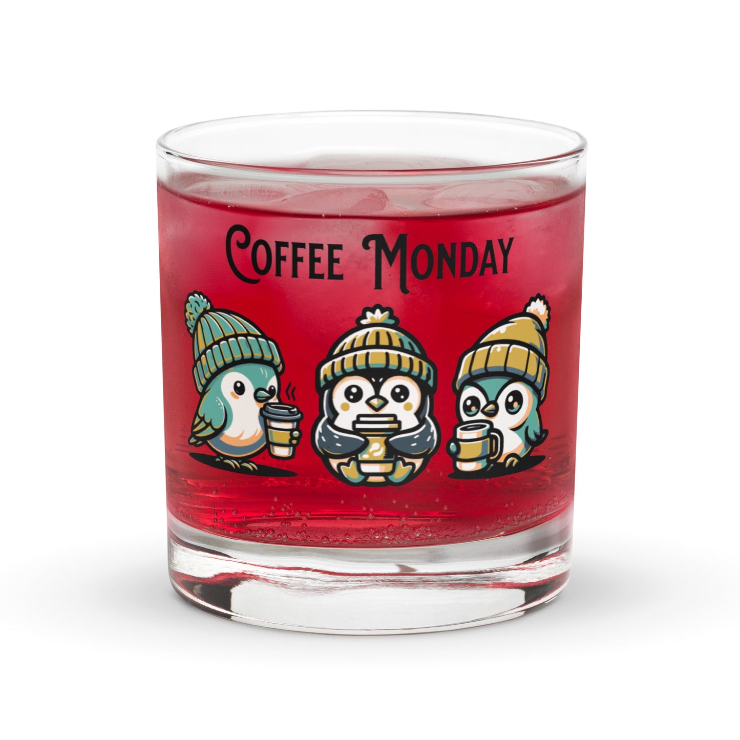 Coffee Monday (Green) Rocks Glass - Rocks Glass - Discovery Co.