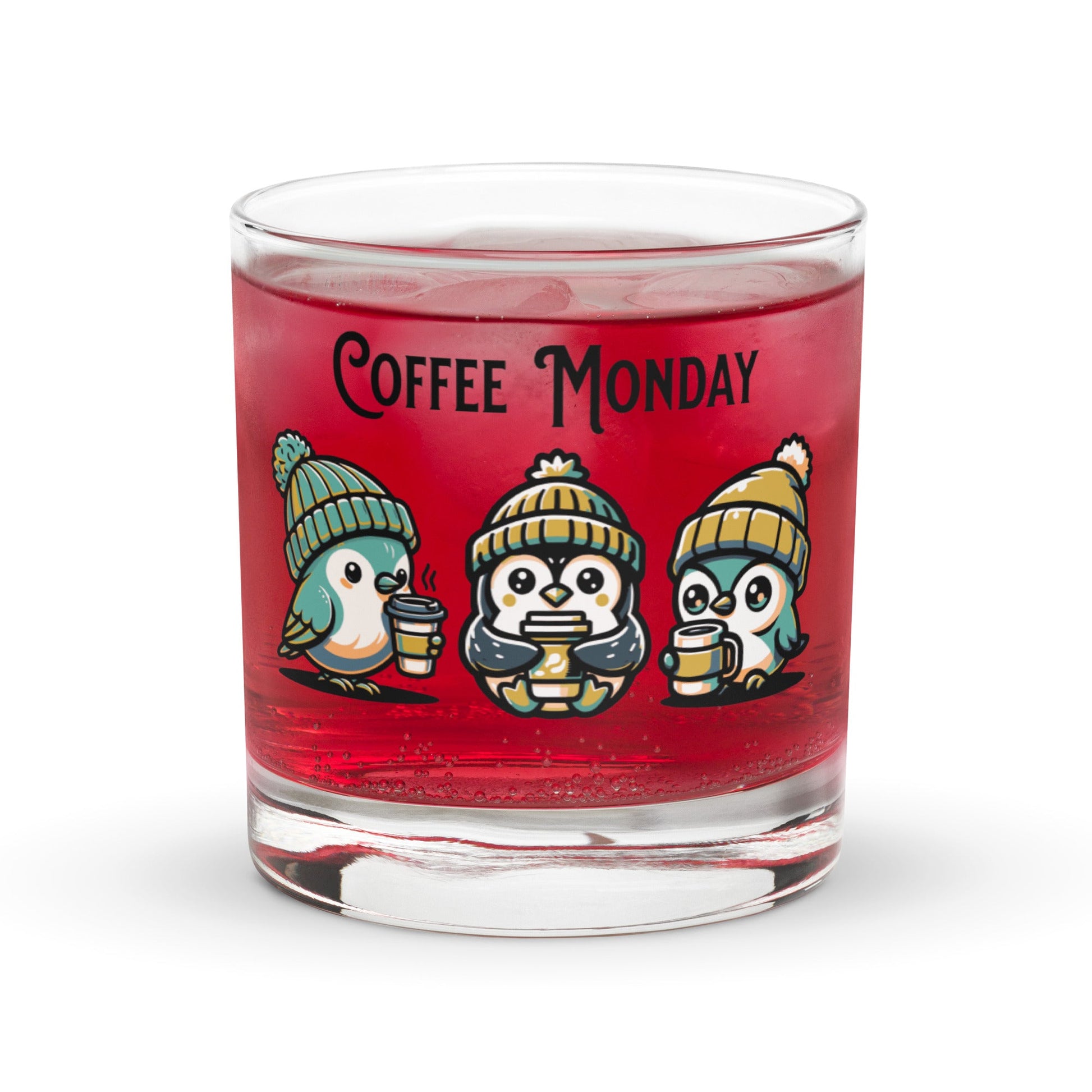 Coffee Monday (Green) Rocks Glass - Rocks Glass - Discovery Co.