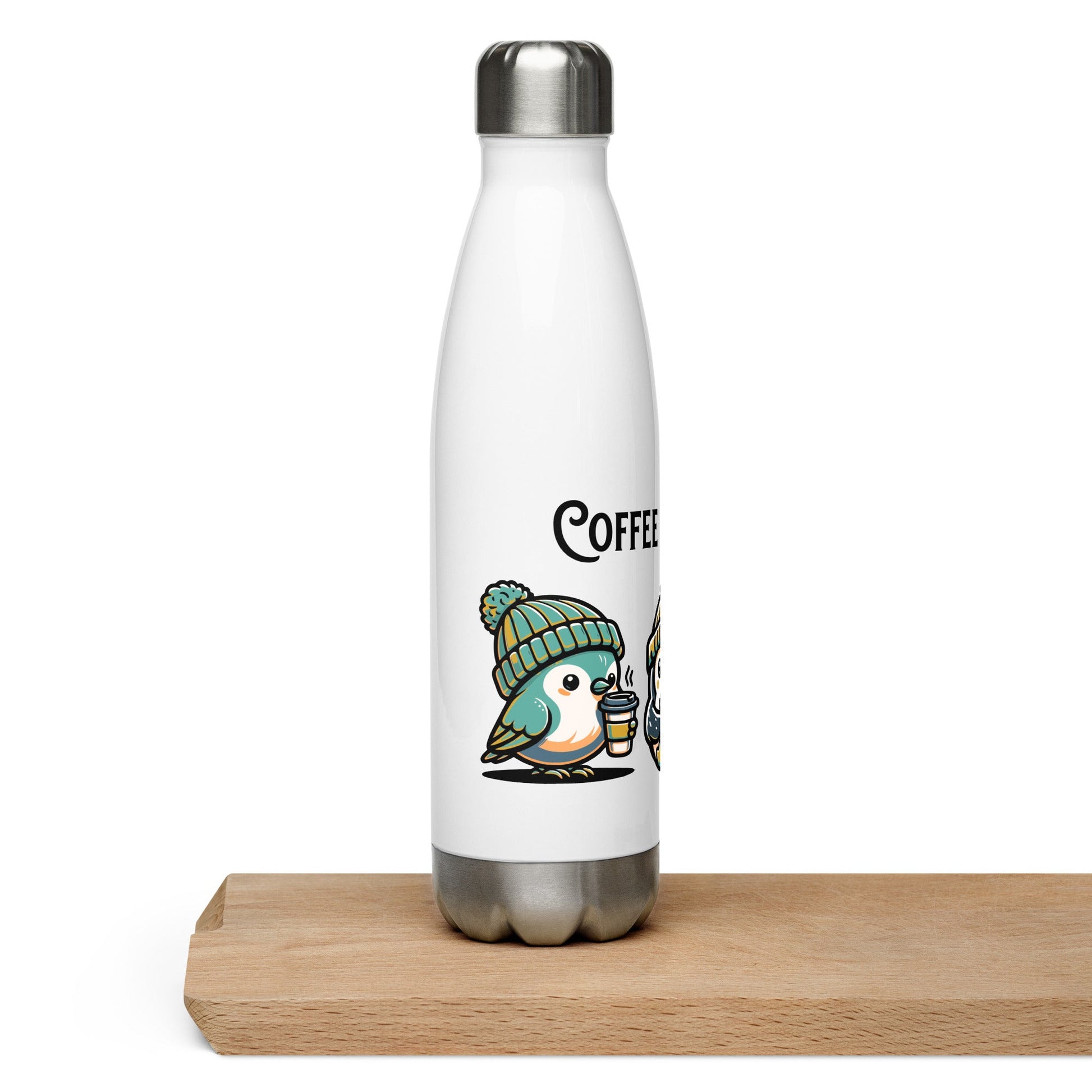 Coffee Monday (Green) Stainless Steel Water Bottle - Stainless Steel Water Bottle - Discovery Co.