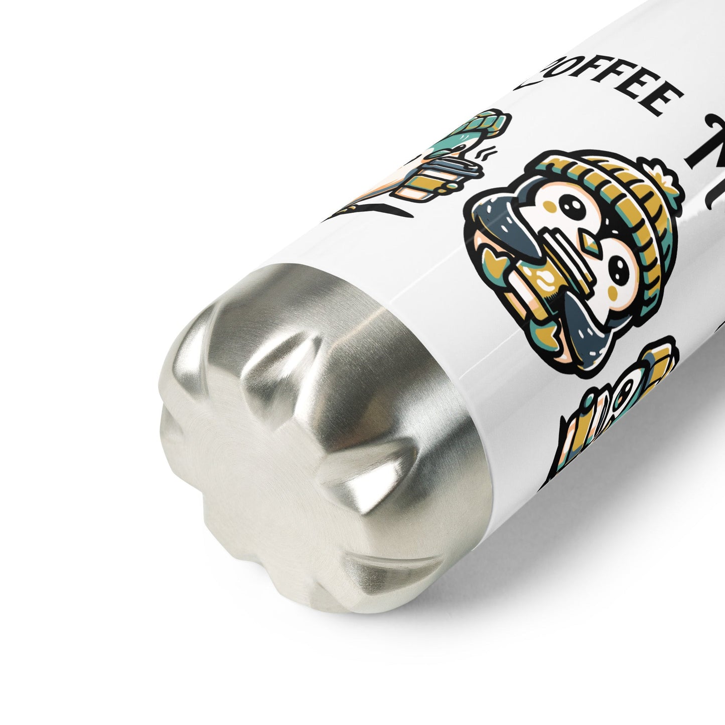 Coffee Monday (Green) Stainless Steel Water Bottle - Stainless Steel Water Bottle - Discovery Co.