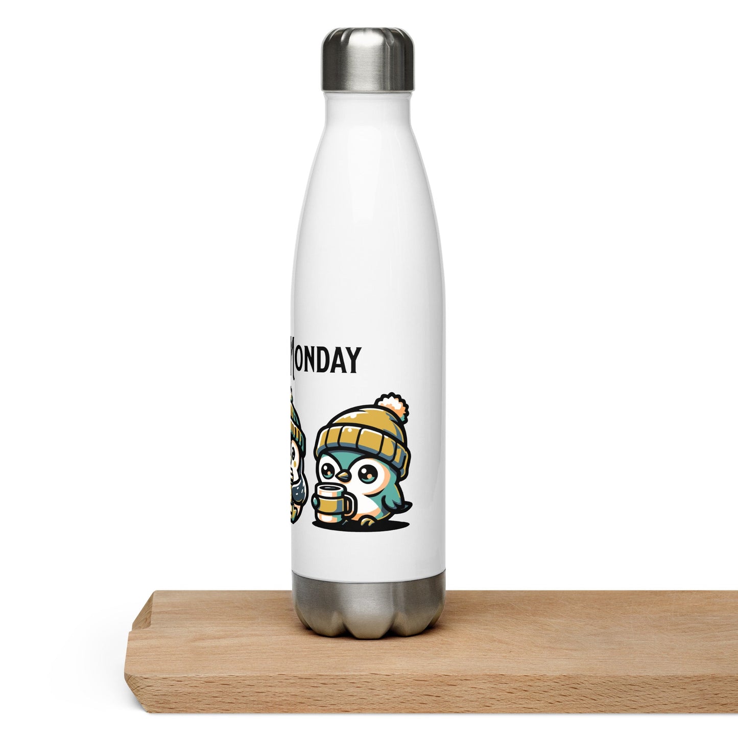 Coffee Monday (Green) Stainless Steel Water Bottle - Stainless Steel Water Bottle - Discovery Co.