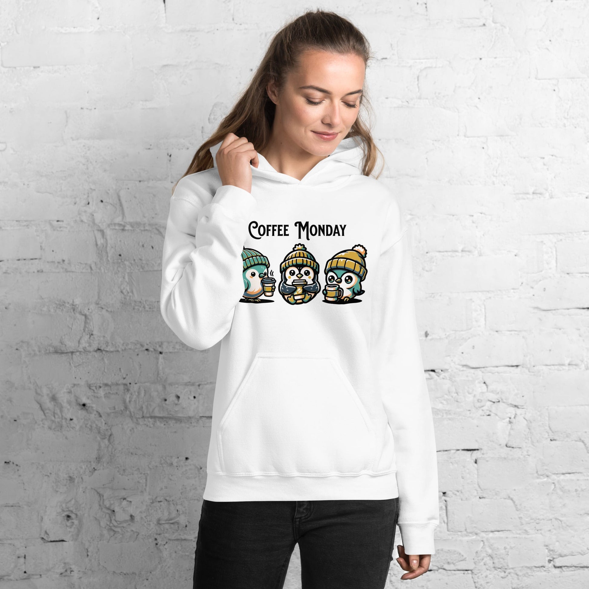 Coffee Monday (Green) Women's (Unisex) Hoodie - Hoodies - Discovery Co.