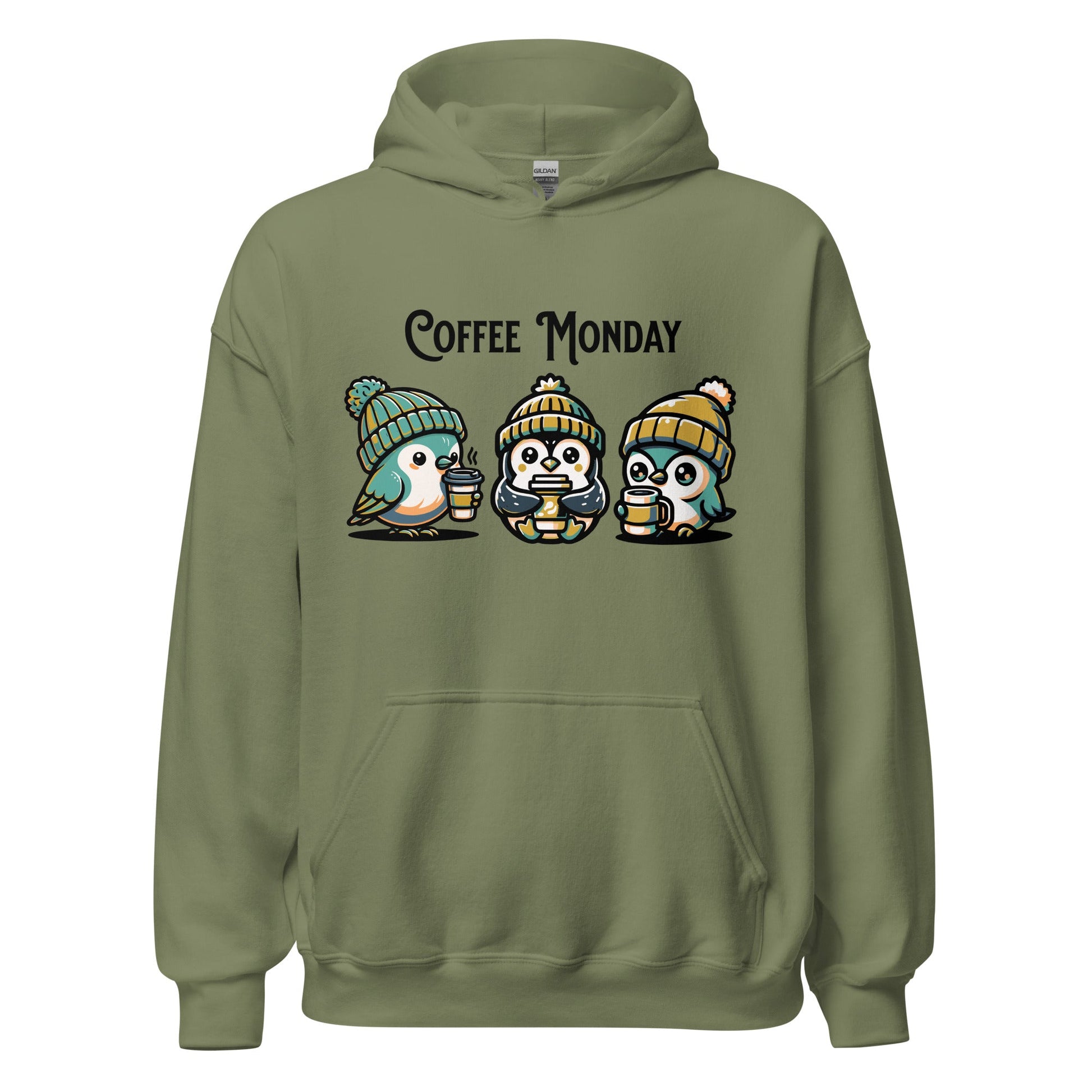 Coffee Monday (Green) Women's (Unisex) Hoodie - Hoodies - Discovery Co.