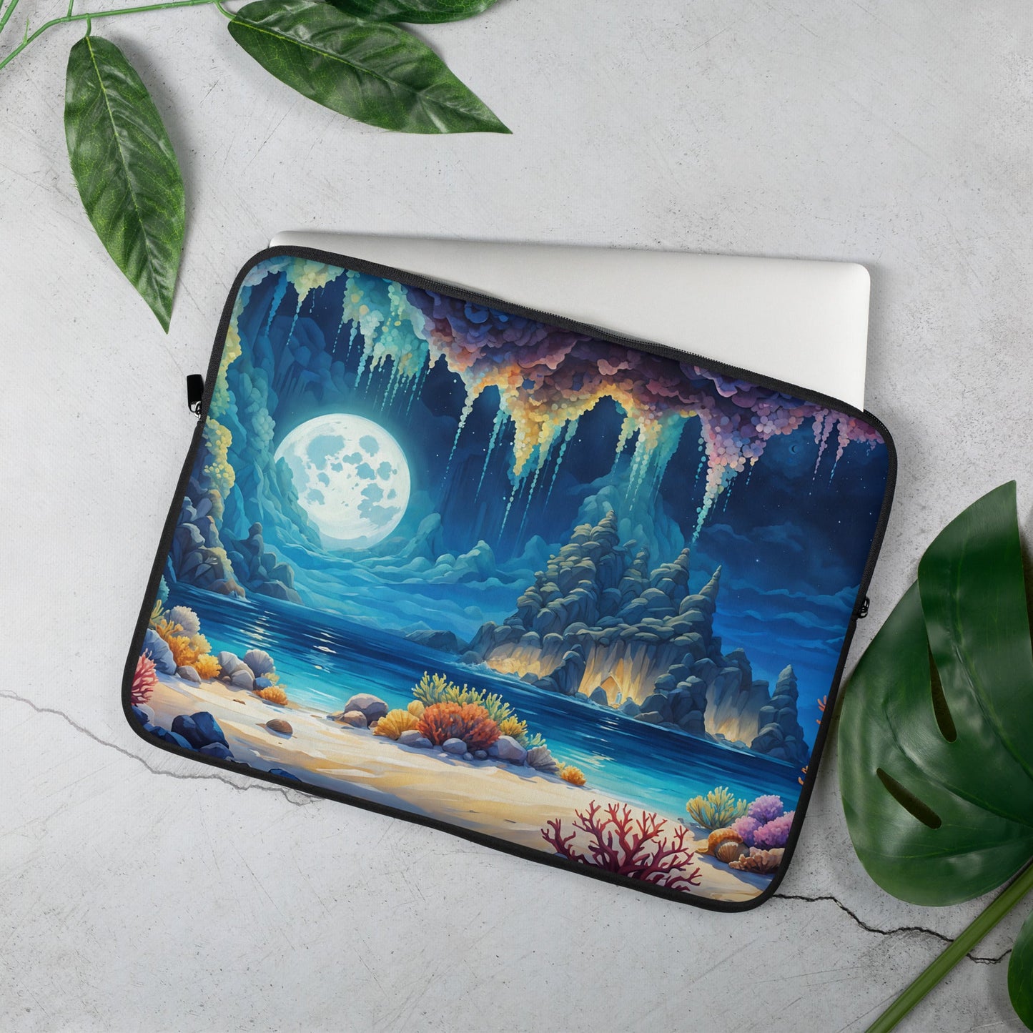 Coral Beach Laptop Sleeve - Laptop Cases - Discovery Co.