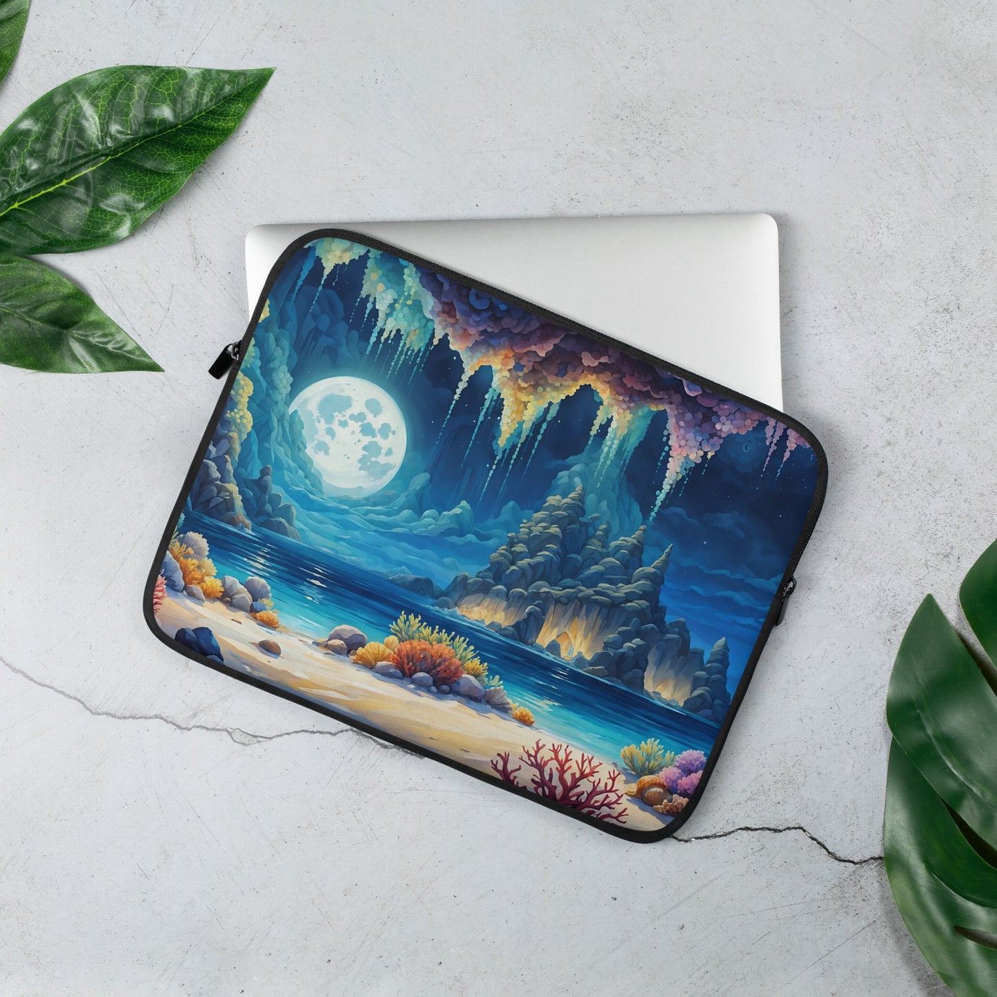 Coral Beach Laptop Sleeve - Laptop Cases - Discovery Co.