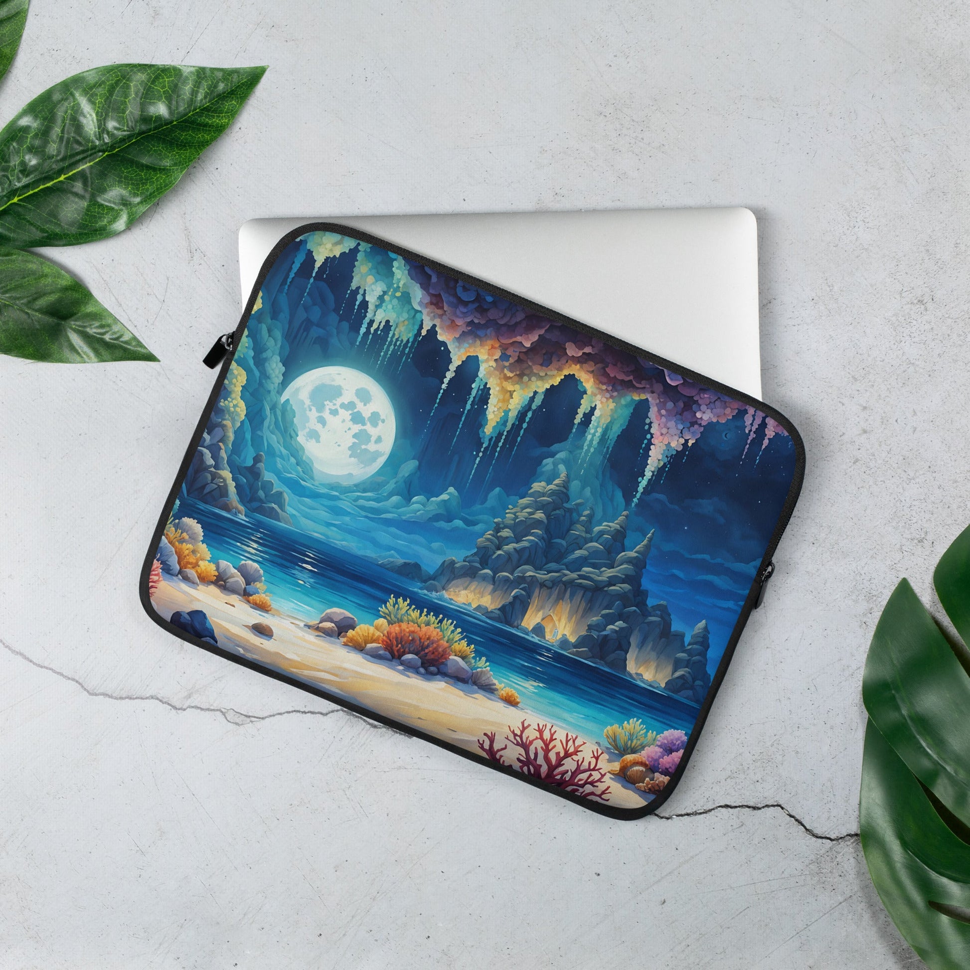 Coral Beach Laptop Sleeve - Laptop Cases - Discovery Co.